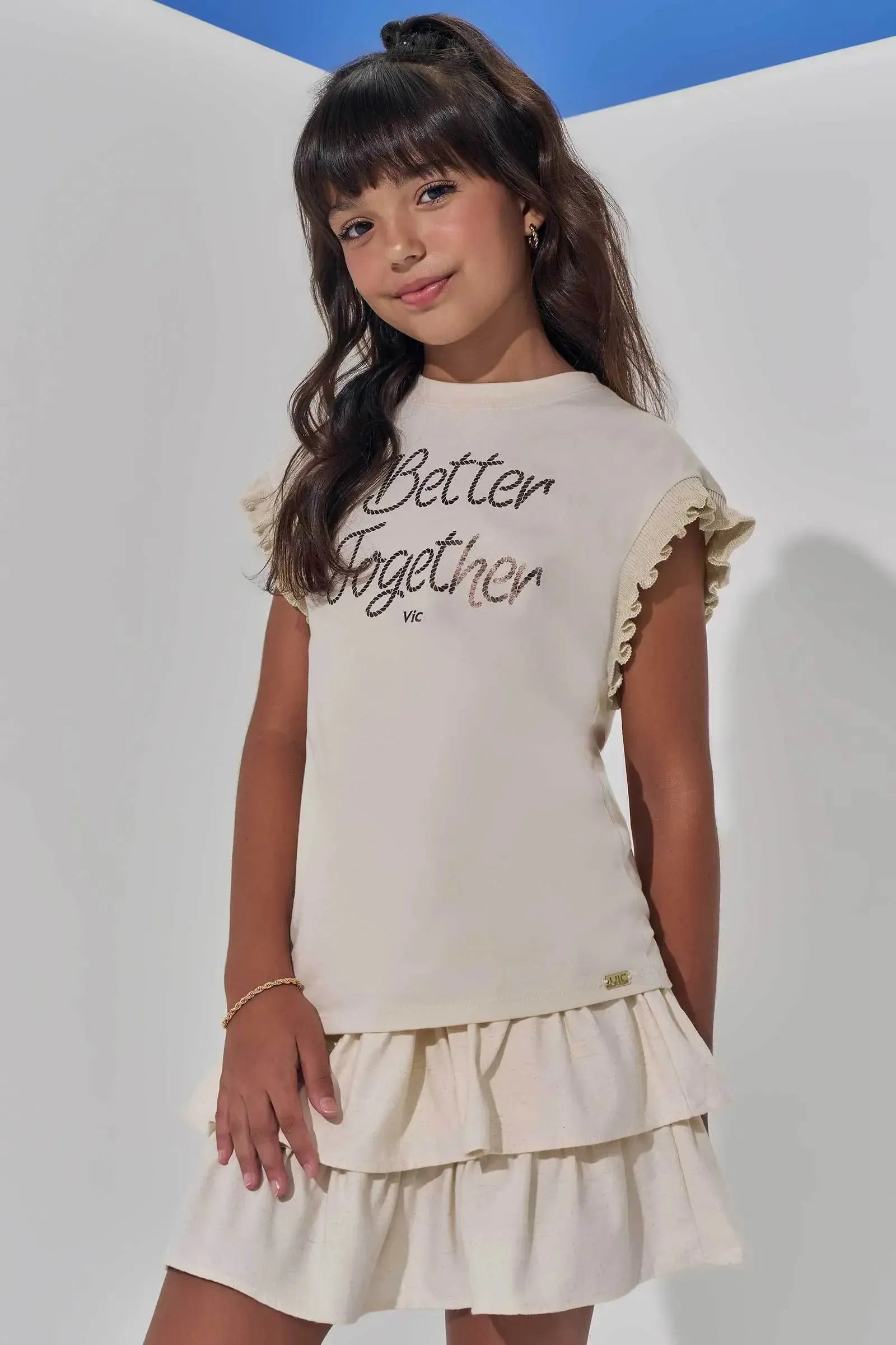 Blusa em Meia Malha 98905 Vic Teen Menina