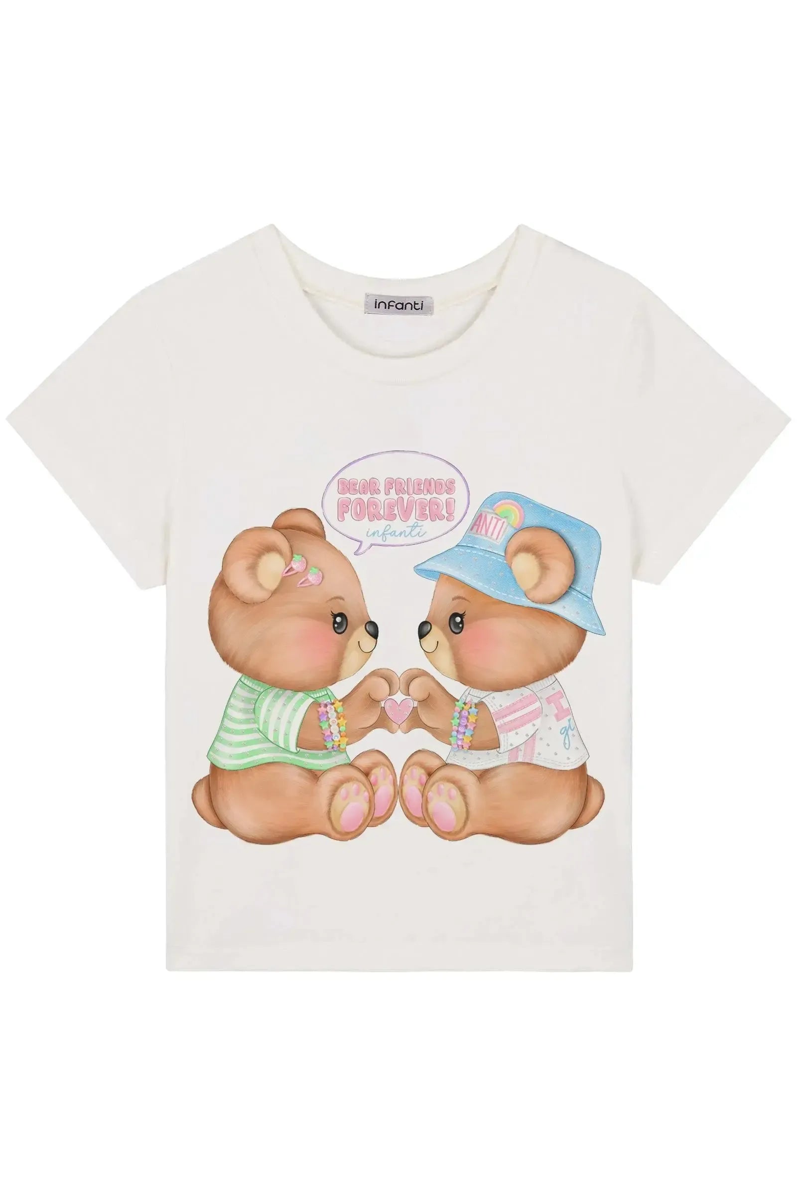 Blusa em Meia Malha. Acompanha Kits Pulseiras 93433 Infanti Infantil Menina