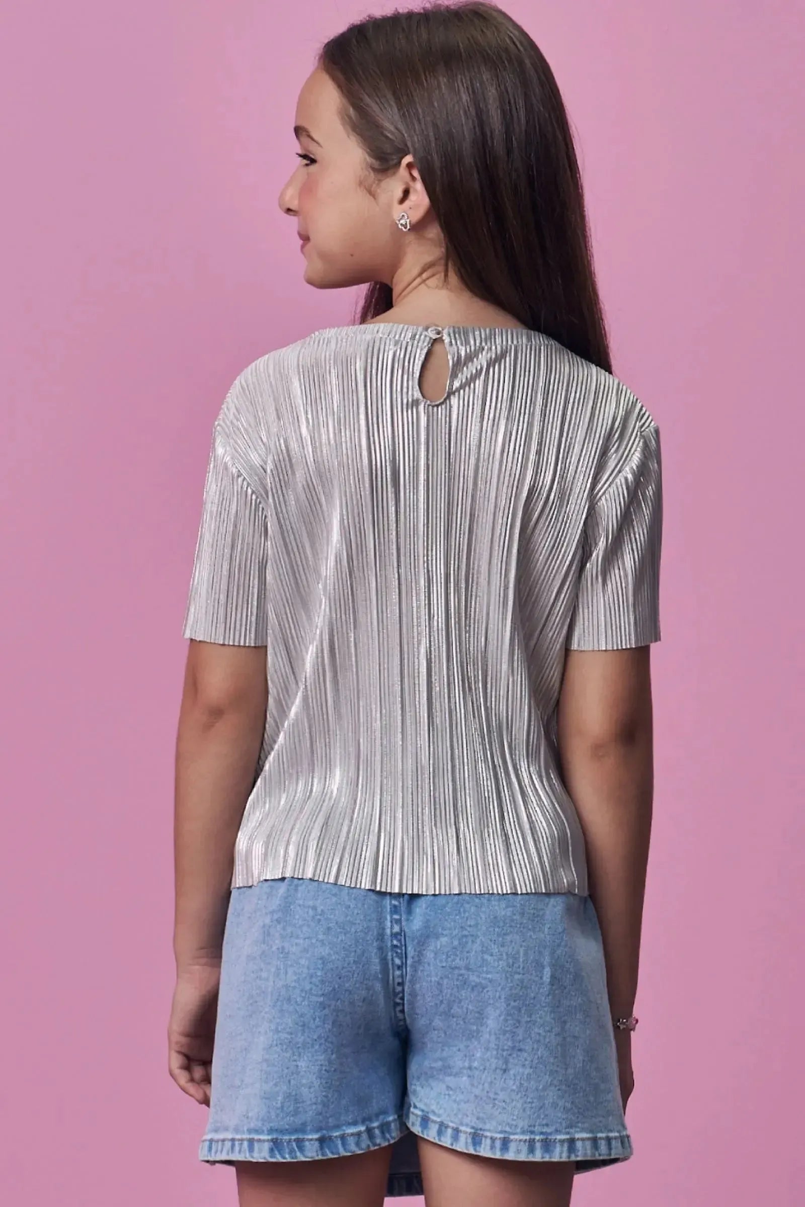 Blusa em Plissado 98486 Vic Teen Menina