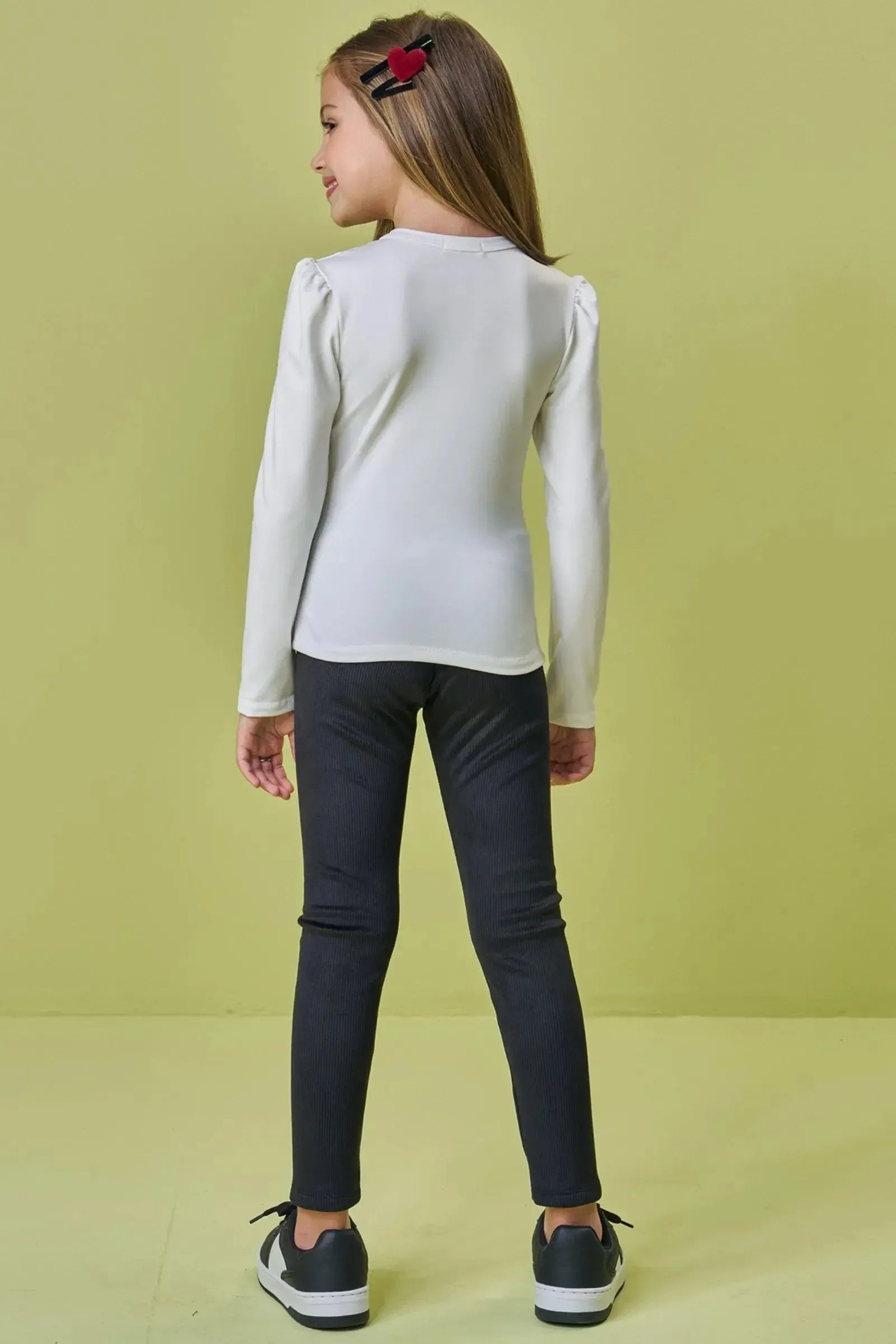 Blusa em Termoskin Peluciado 90799 Kukiê Infantil Menina