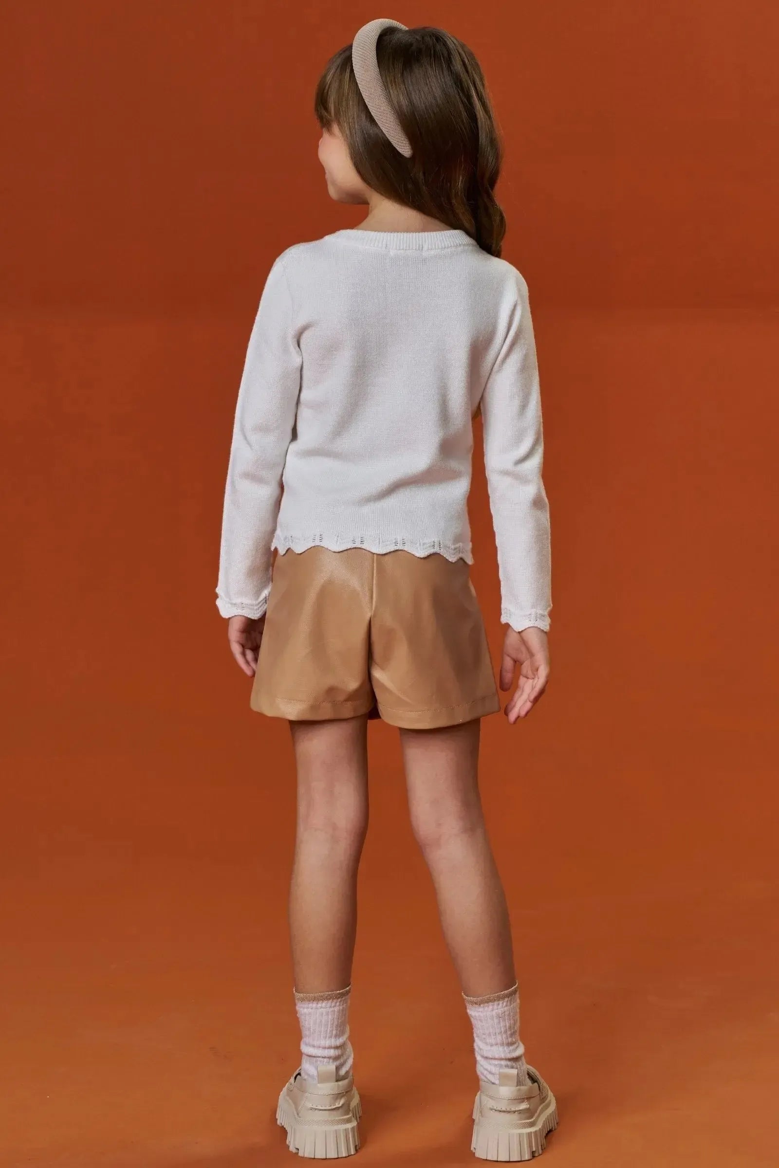 Blusa em Tricot Prime 87683 Infanti Infantil Menina