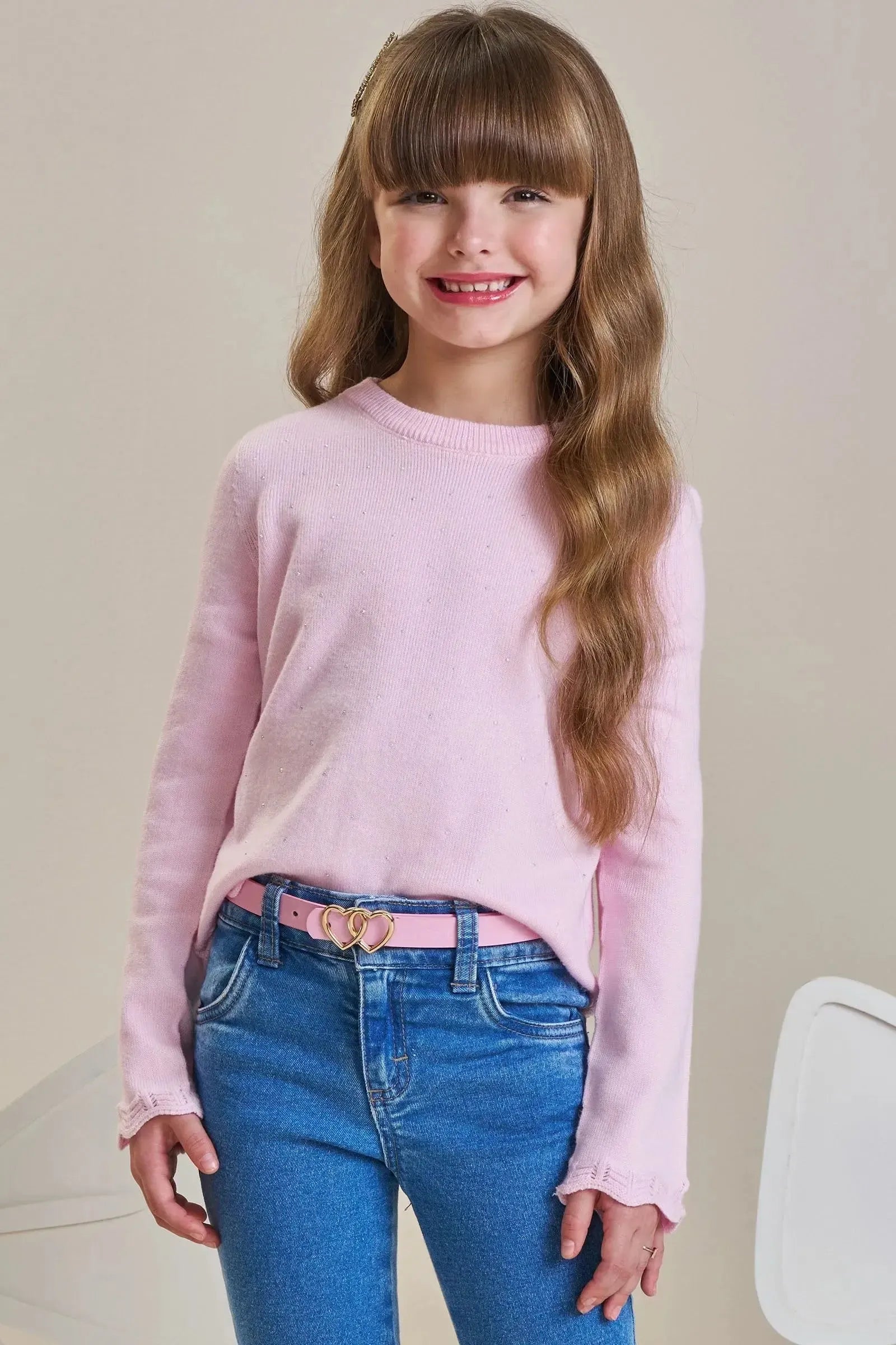 Blusa em Tricot Prime 94099 Infanti Infantil Menina