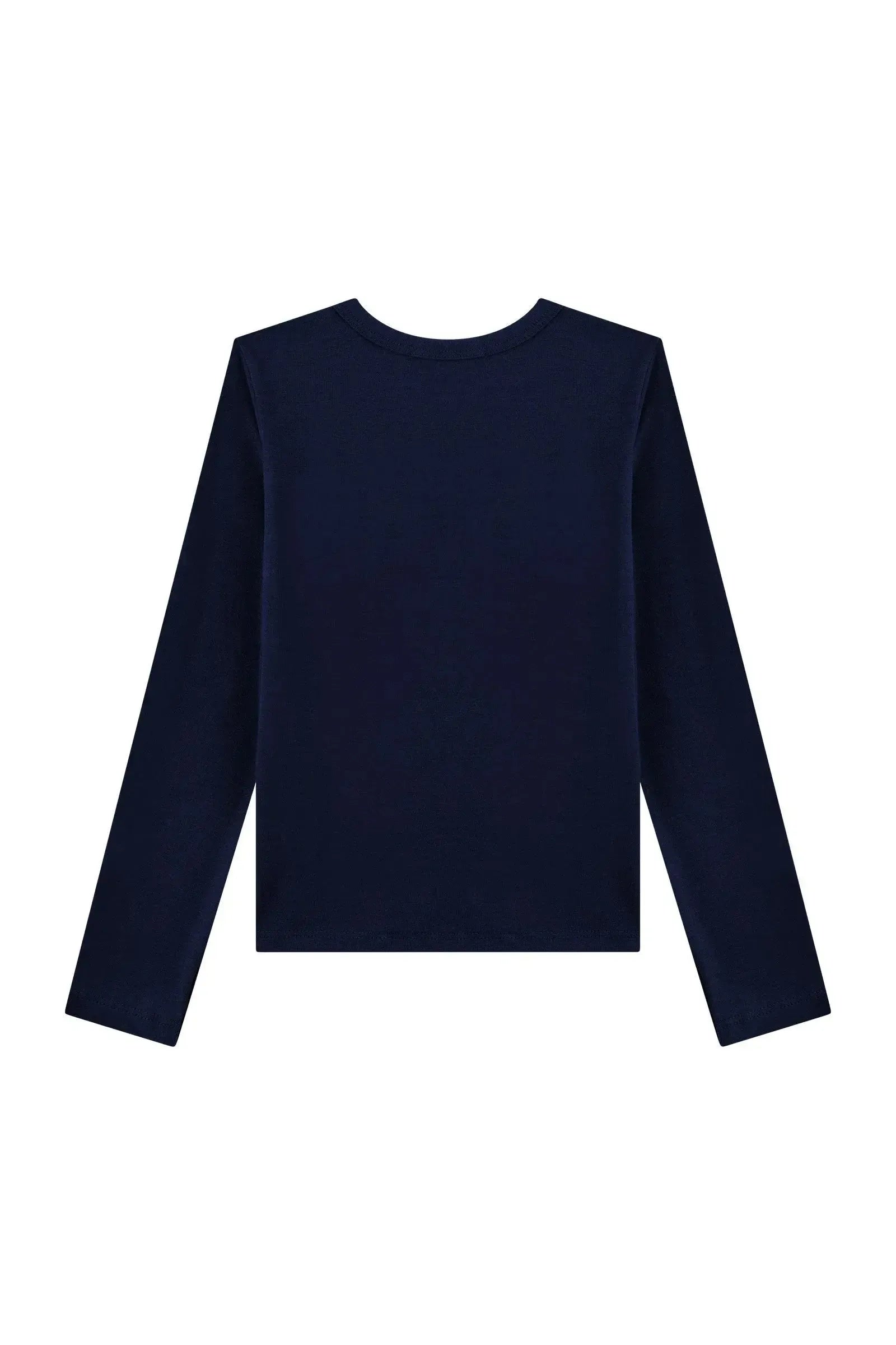 Blusa Manga Longa em Cotton 93609 Kukiê Infantil Menina