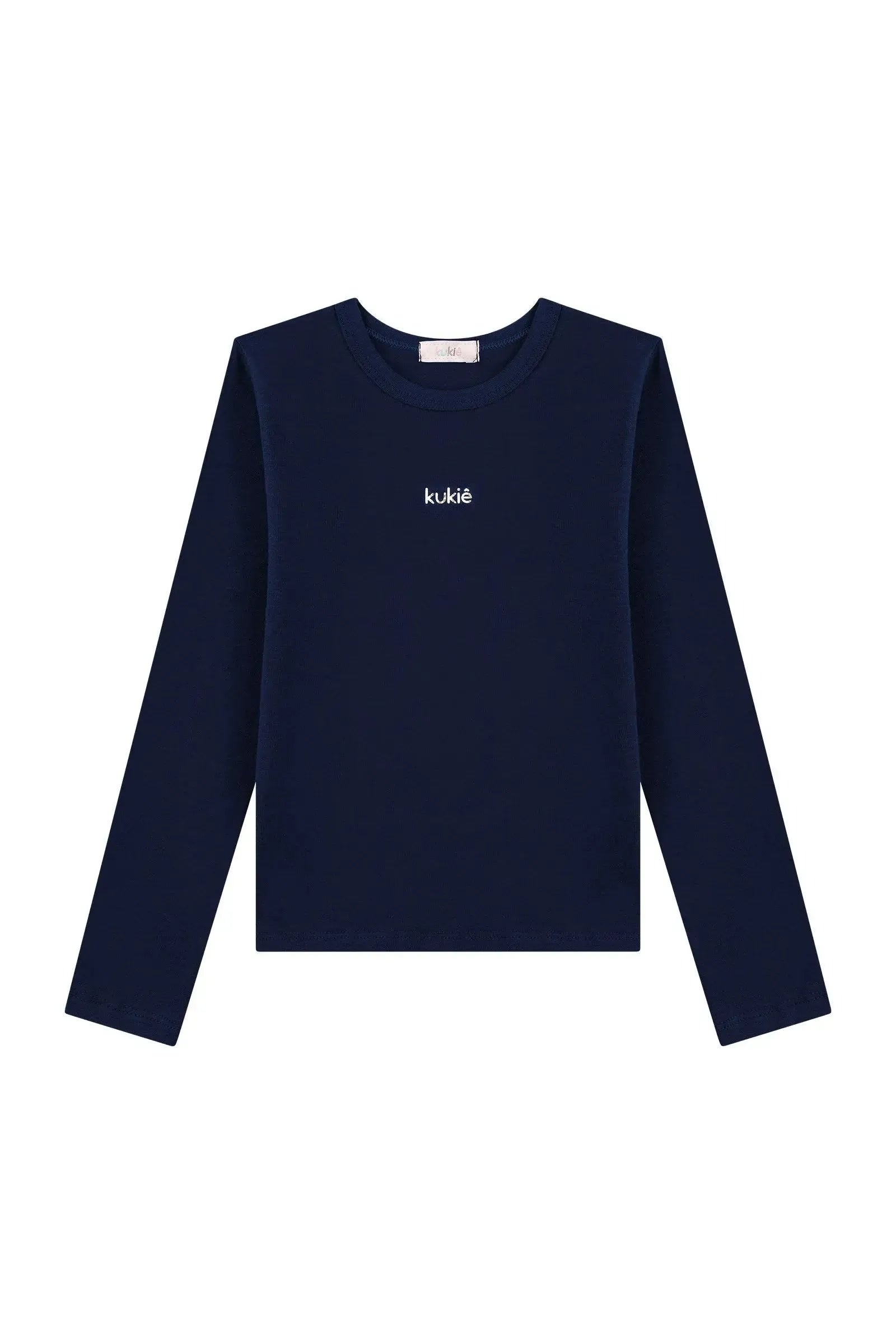 Blusa Manga Longa em Cotton 93609 Kukiê Infantil Menina