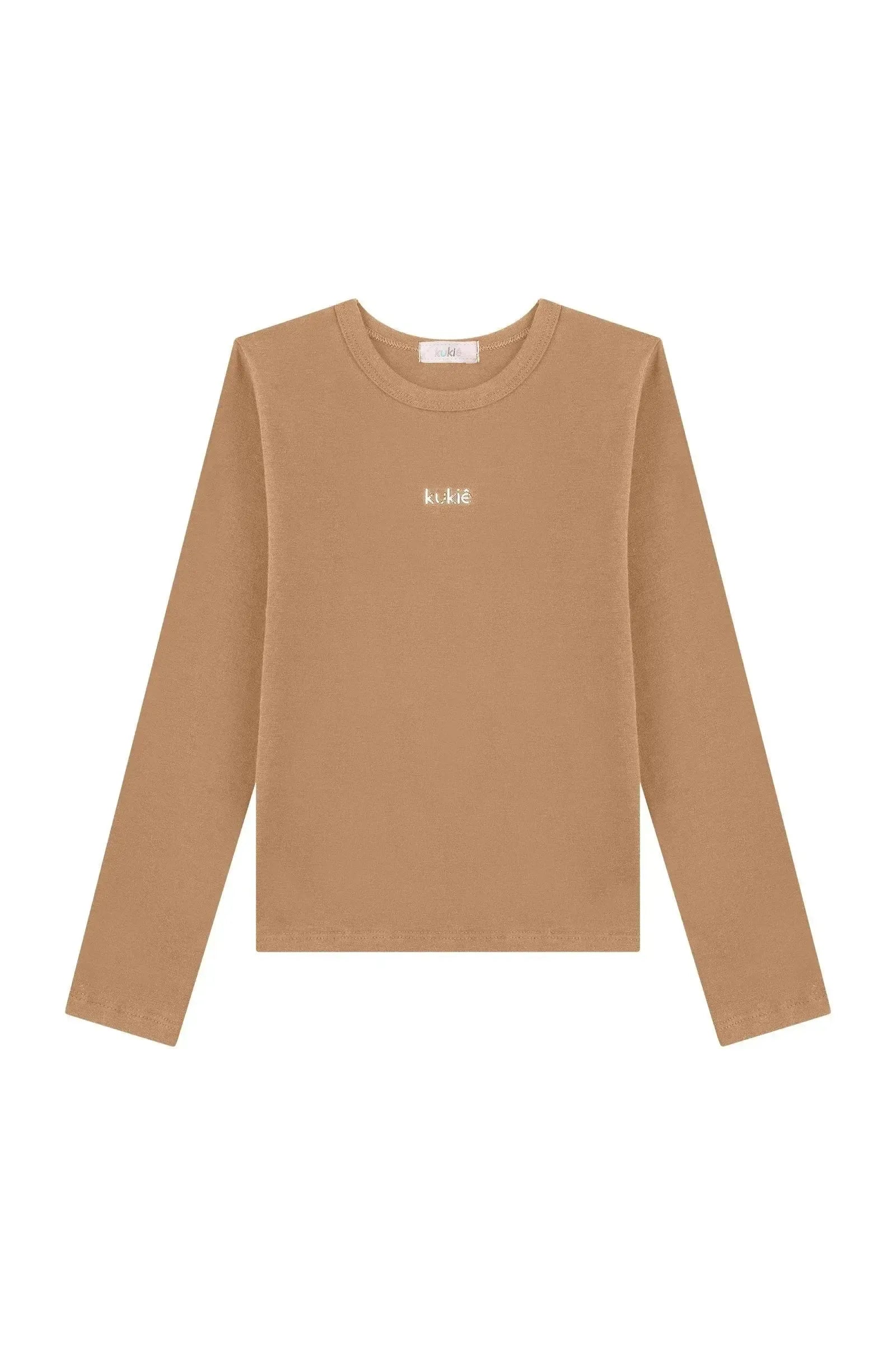 Blusa Manga Longa em Cotton 93609 Kukiê Infantil Menina