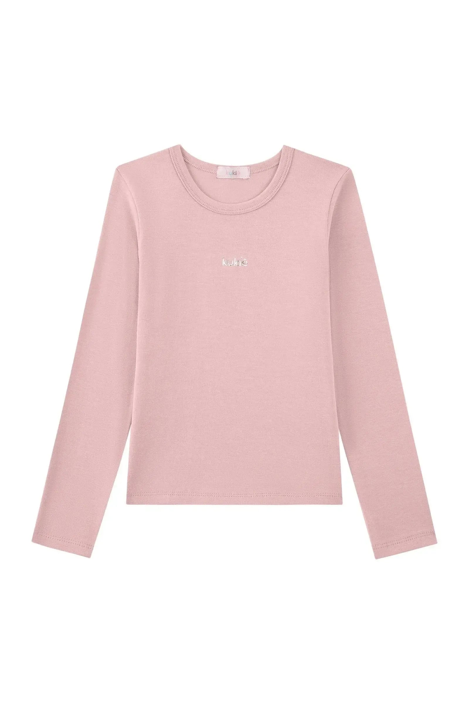 Blusa Manga Longa em Cotton 93613 Kukiê Infantil Menina