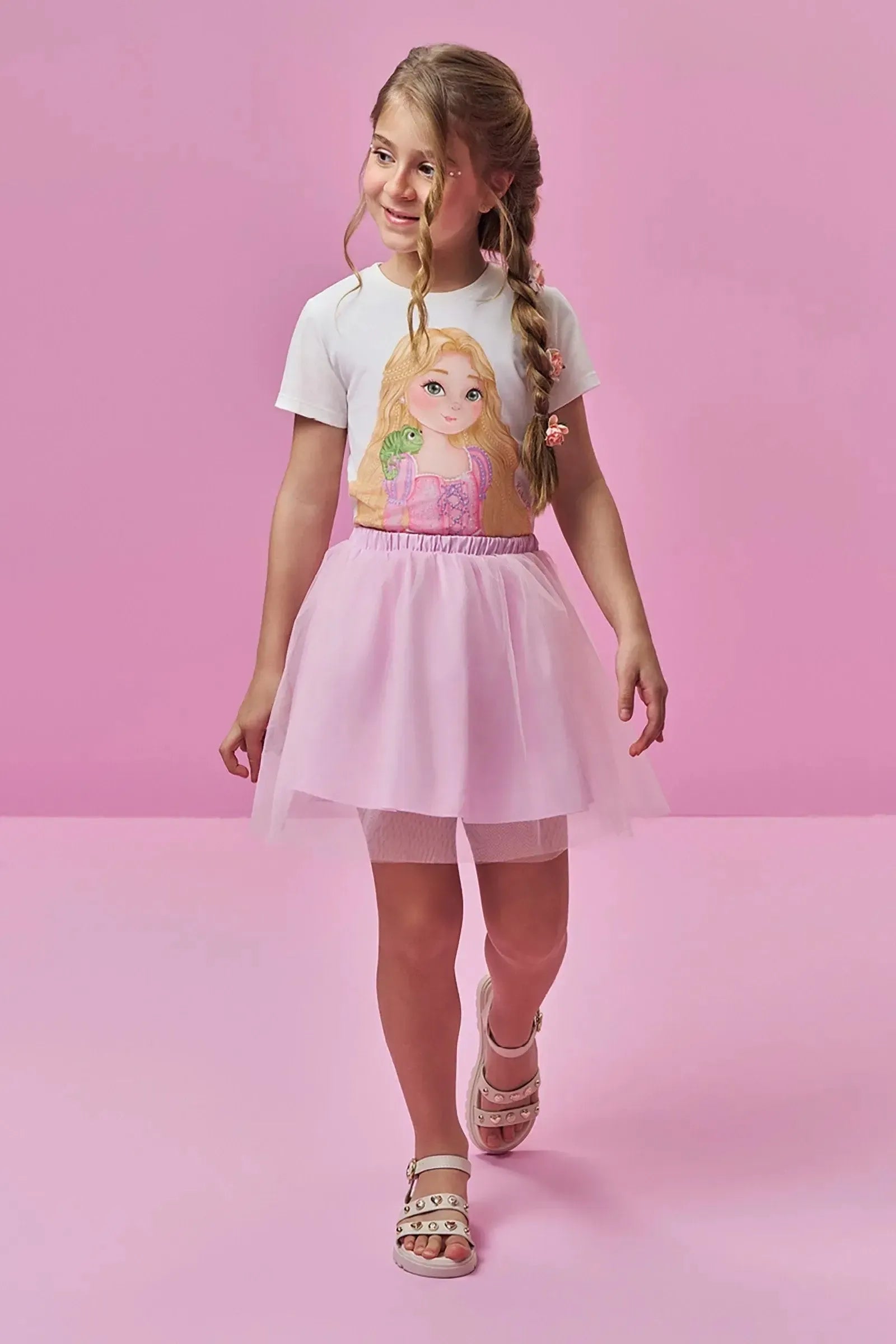 Blusa Meia Malha 96796 Kukiê Infantil Menina