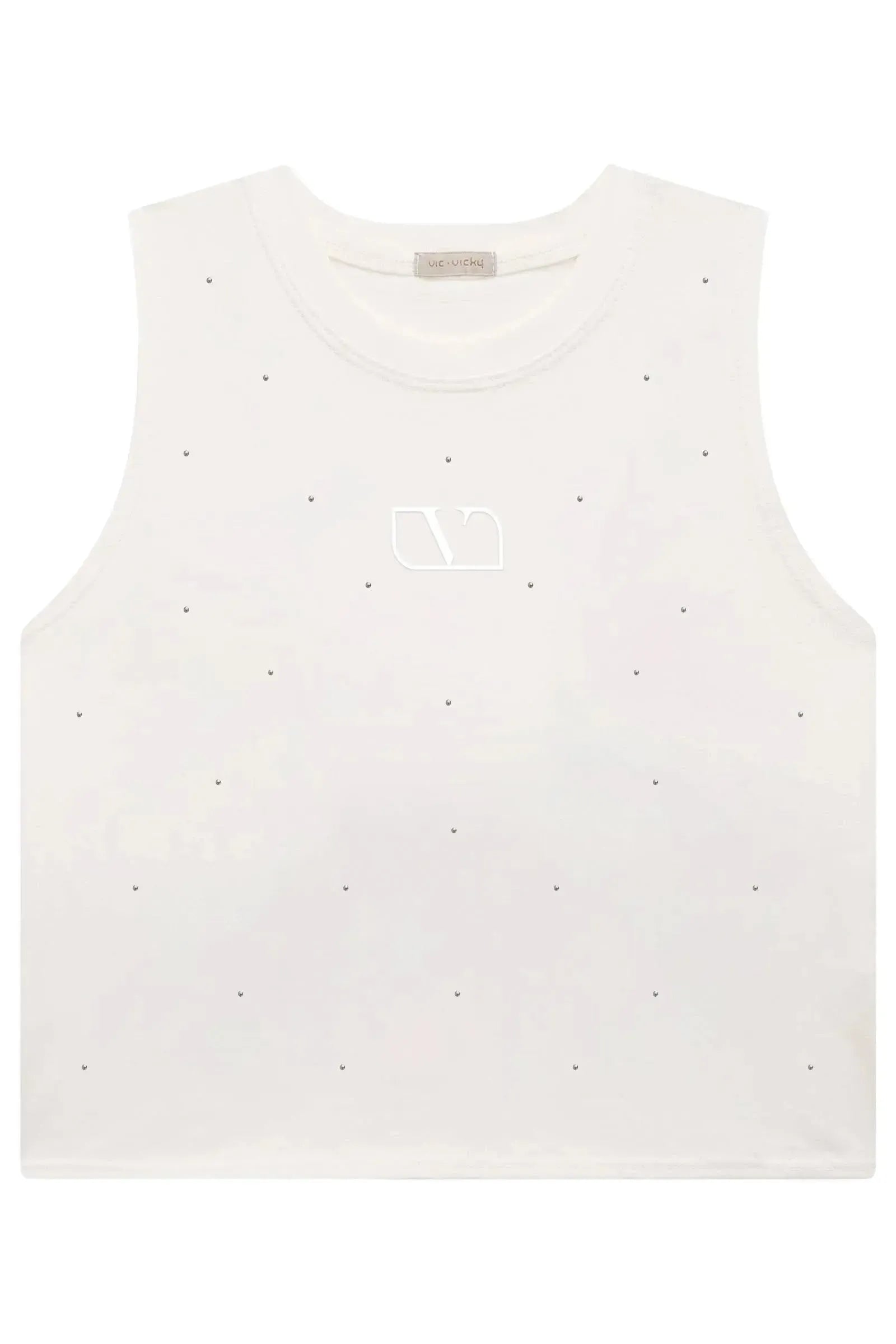 Blusa Regata Boxy Over em Meia Malha 90456 Vic&Vicky Teen Menina