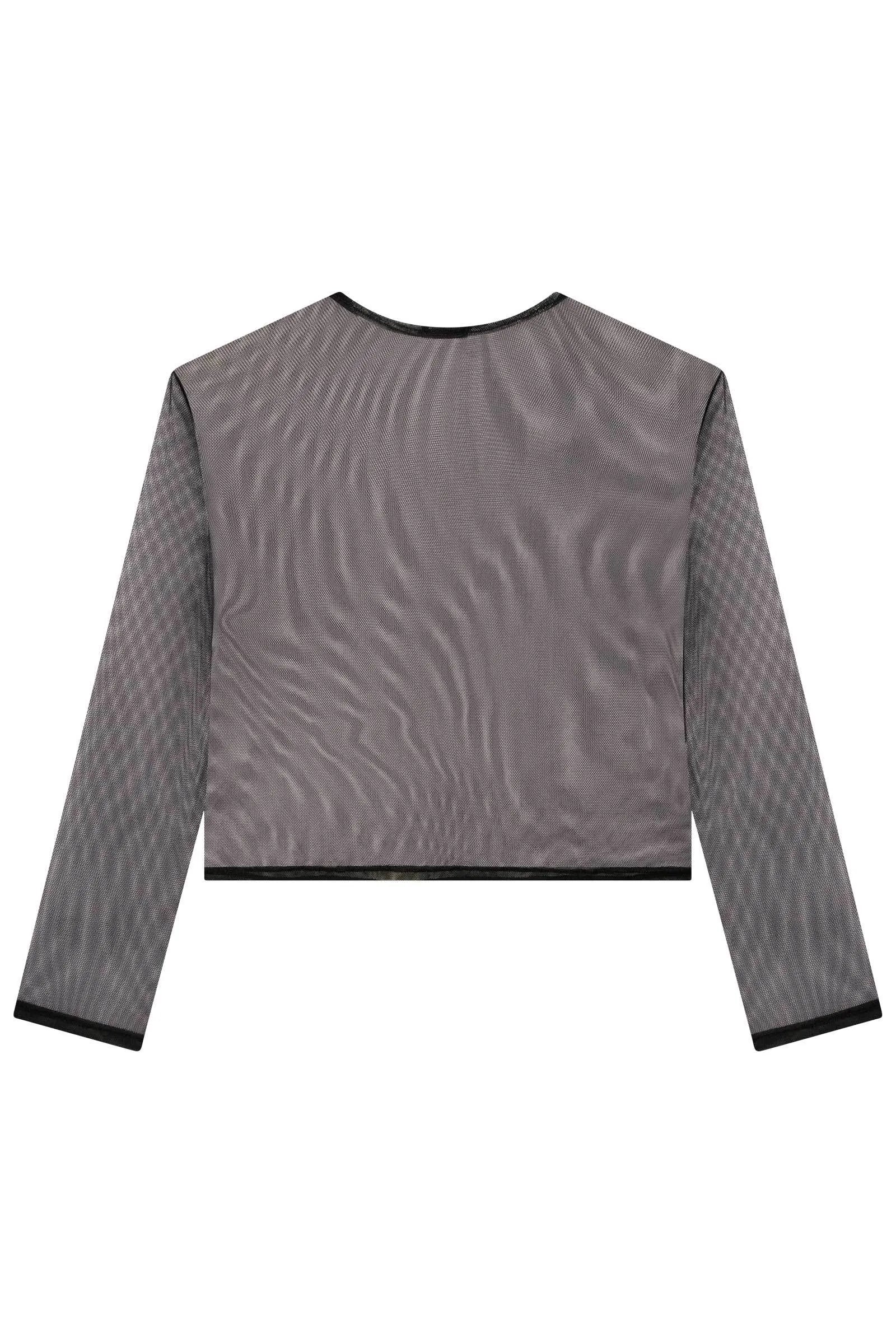 Blusa Sobreposição em Tule e Regata Cropped em Malha Uv 90137 Vic&Vicky Teen Menina