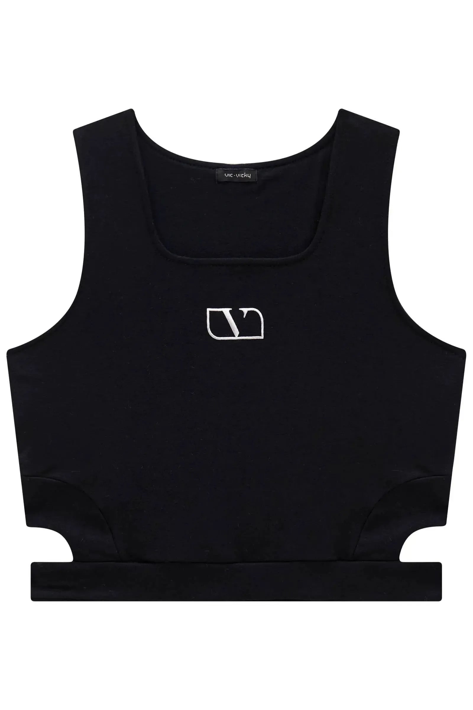 Blusa Top Cropped em Molevisco 83477 Vic&Vicky Teen Menina