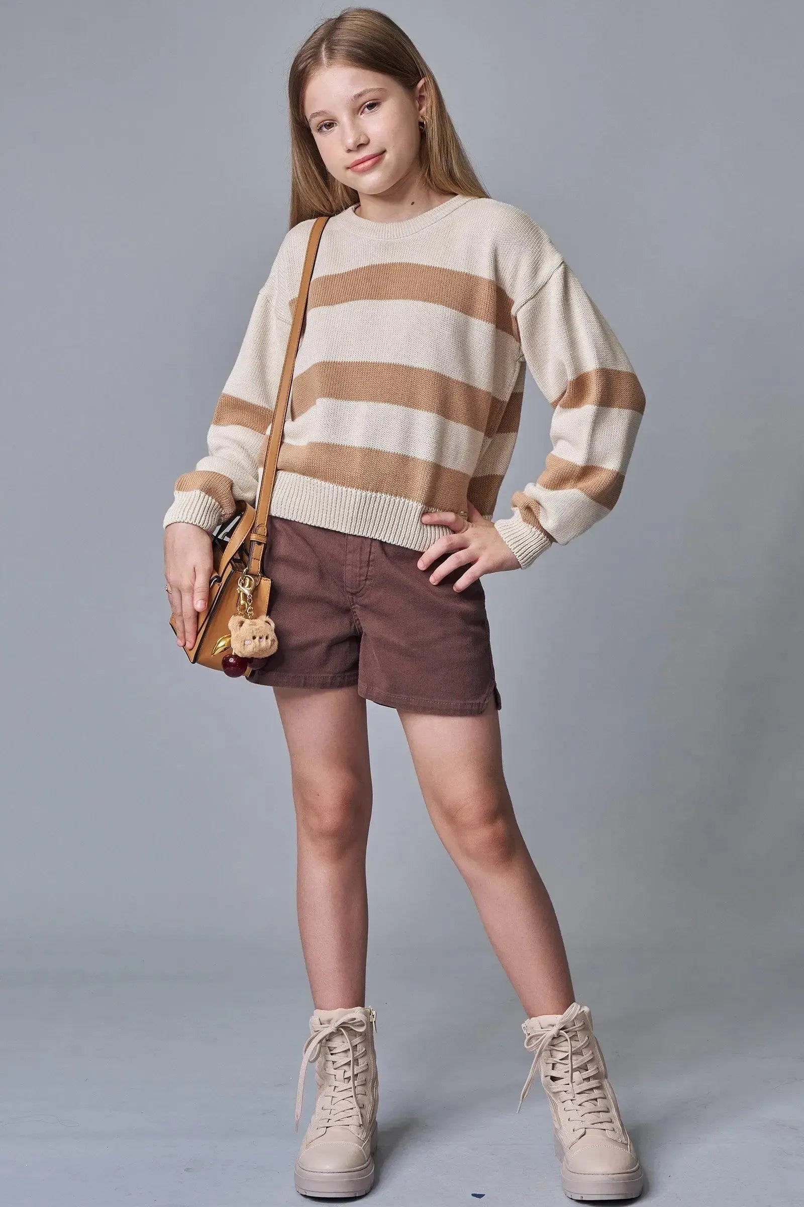 Blusão Boxy Baggy em Tricô 100% Algodão 86896 Lilimoon Teen Menina