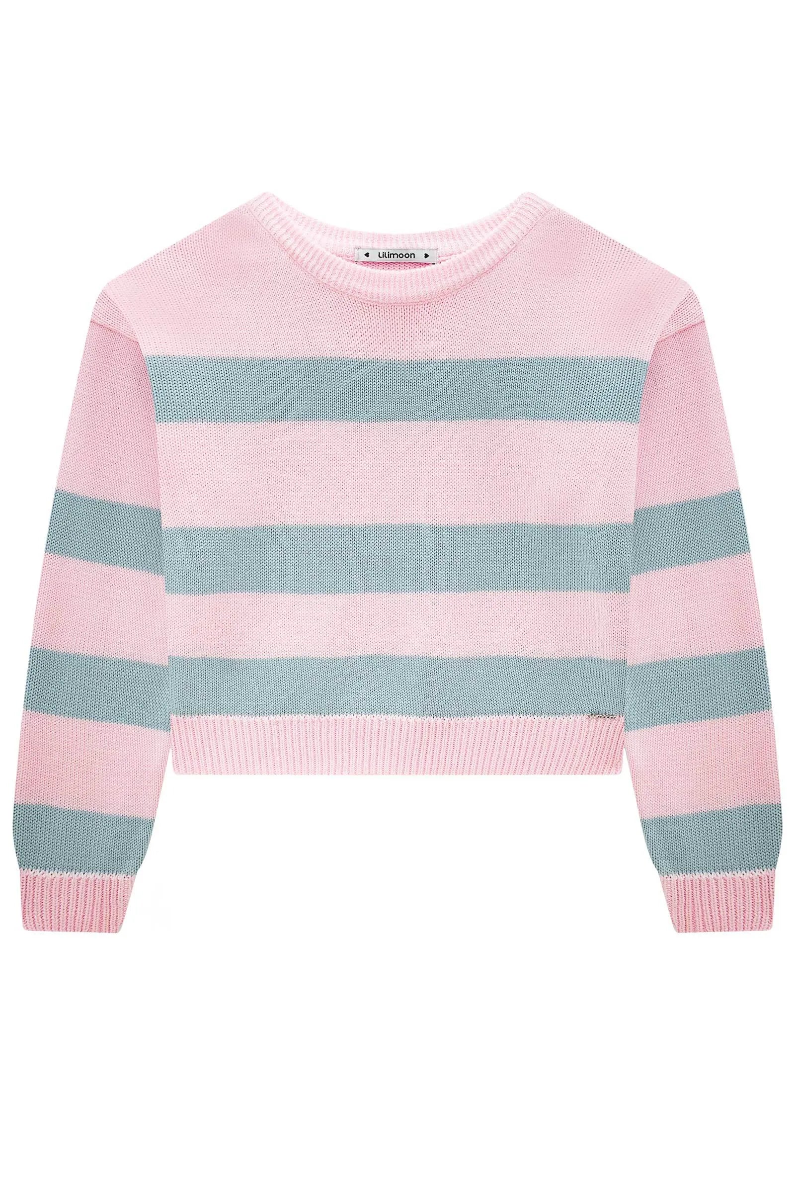 Blusão Boxy Baggy em Tricô 100% Algodão 89135 Lilimoon Teen Menina