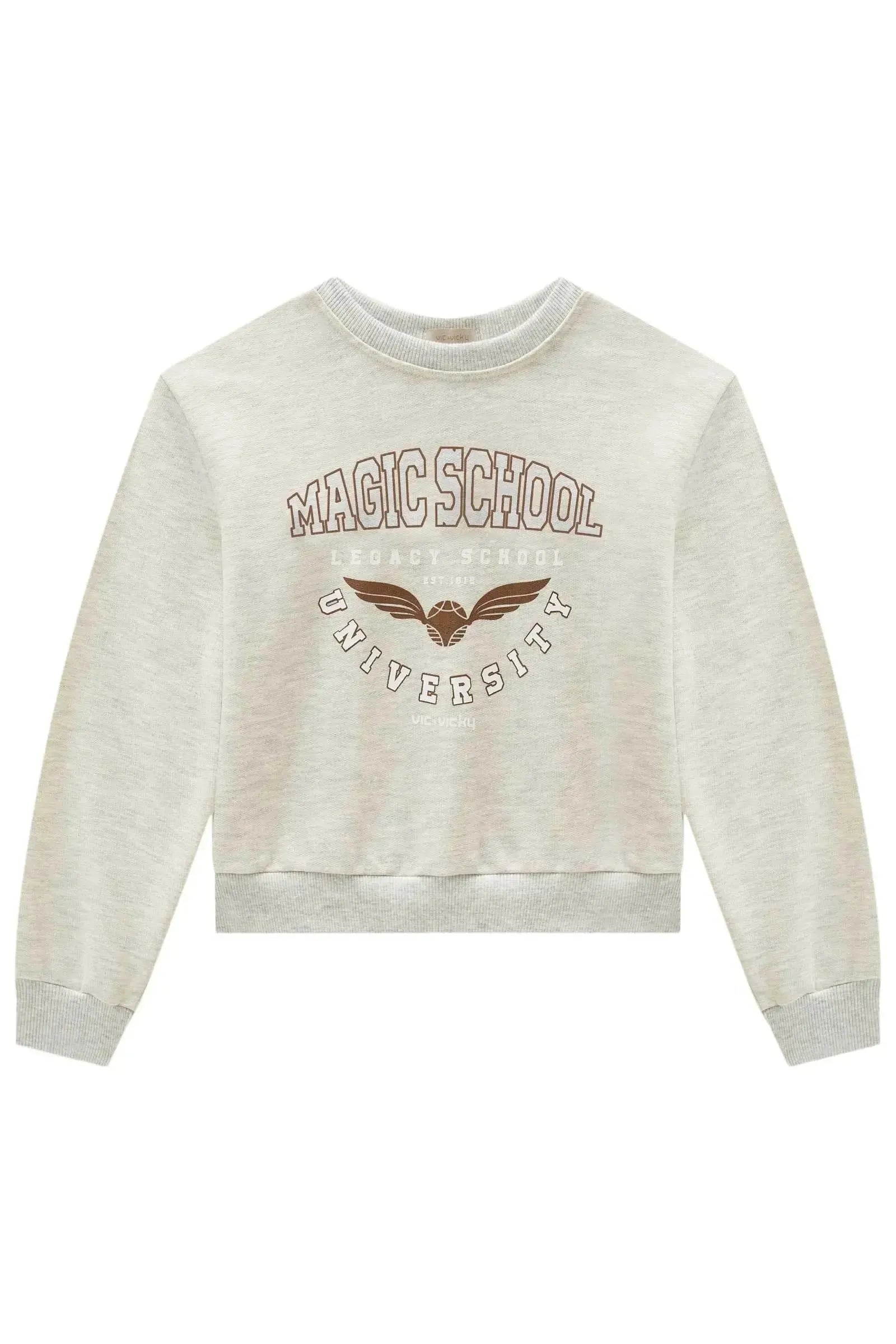 Blusão Boxy Over em Moletom com Pelúcia 90627 Vic&Vicky Teen Menina