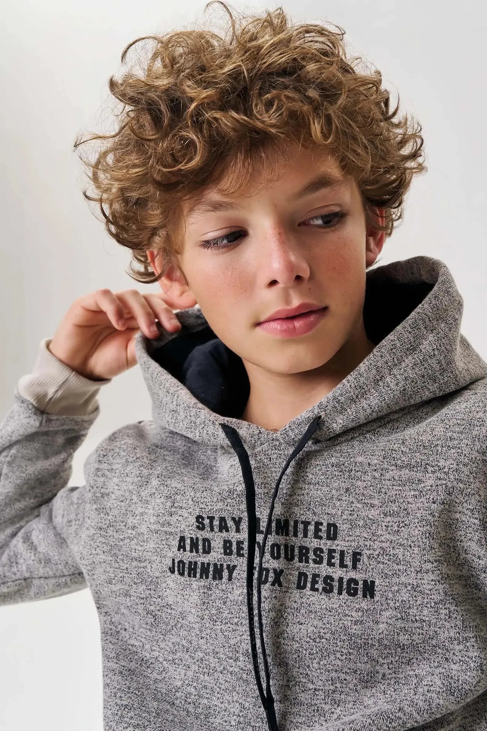 Blusão em Moletom Grécia 3 Cabos com Pelúcia 92622 Johnny Fox Teen Menino