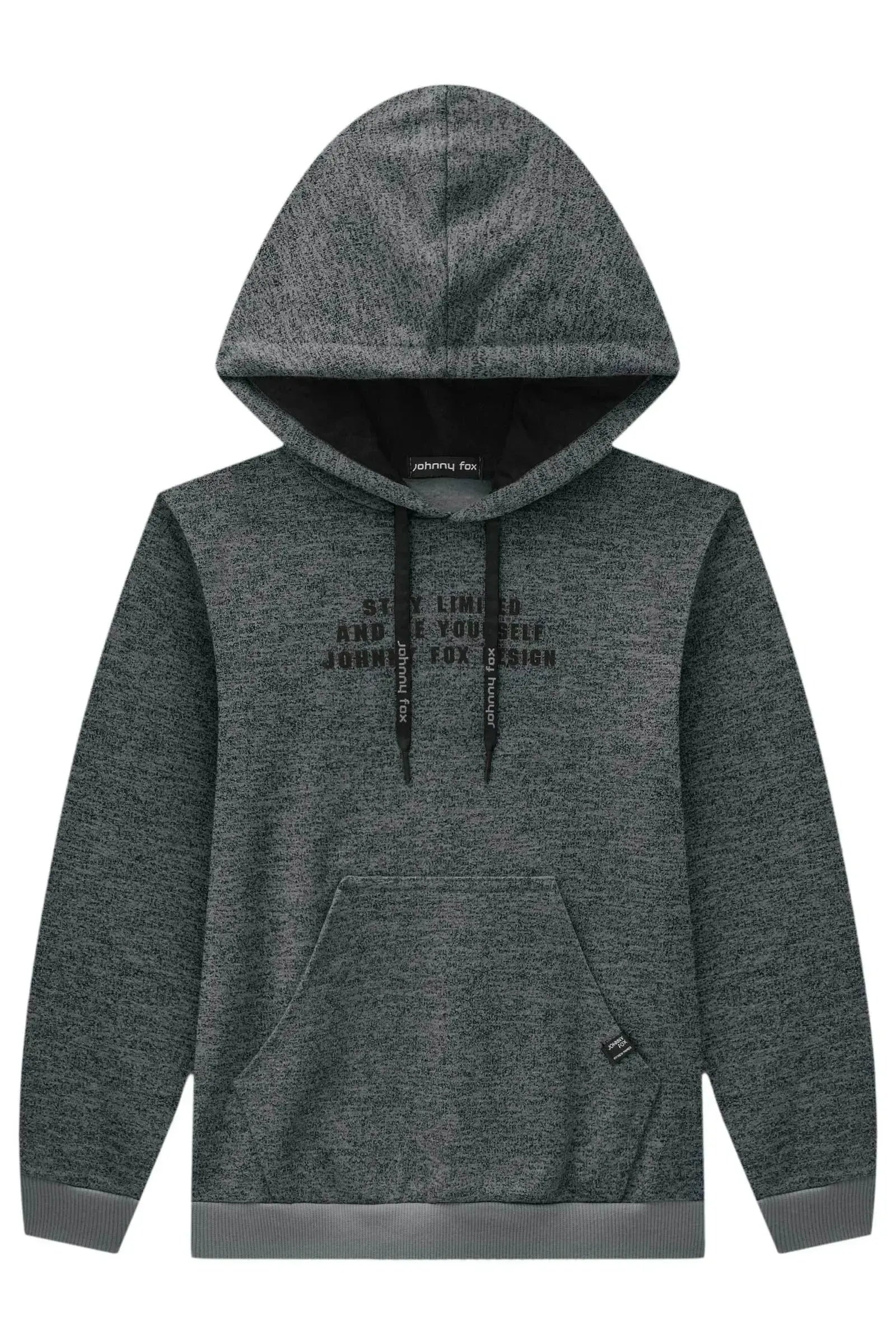 Blusão em Moletom Grécia 3 Cabos com Pelúcia 92622 Johnny Fox Teen Menino