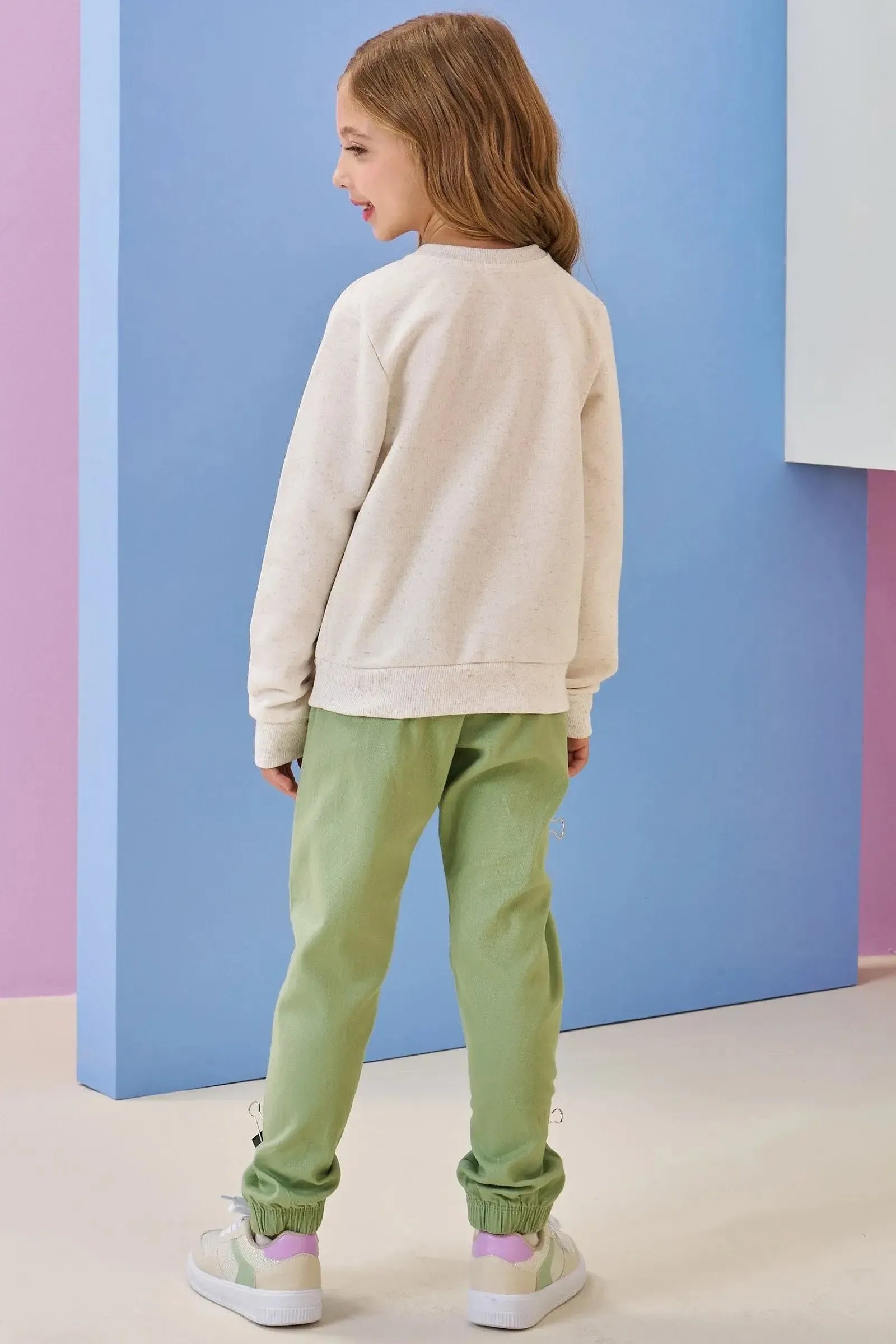 Blusão em Moletom Linho sem Pelúcia 90806 Infanti Infantil Menina