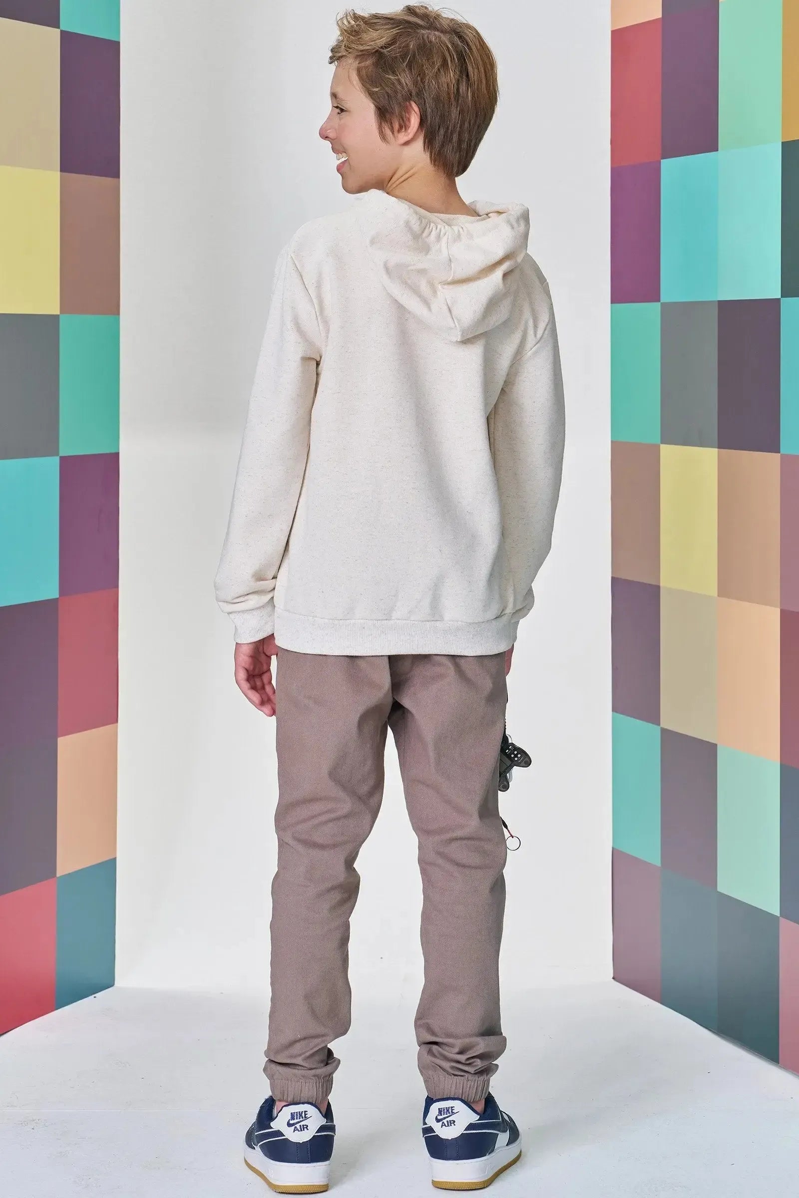 Blusão em Moletom sem Pelúcia 89133 Johnny Fox Teen Menino