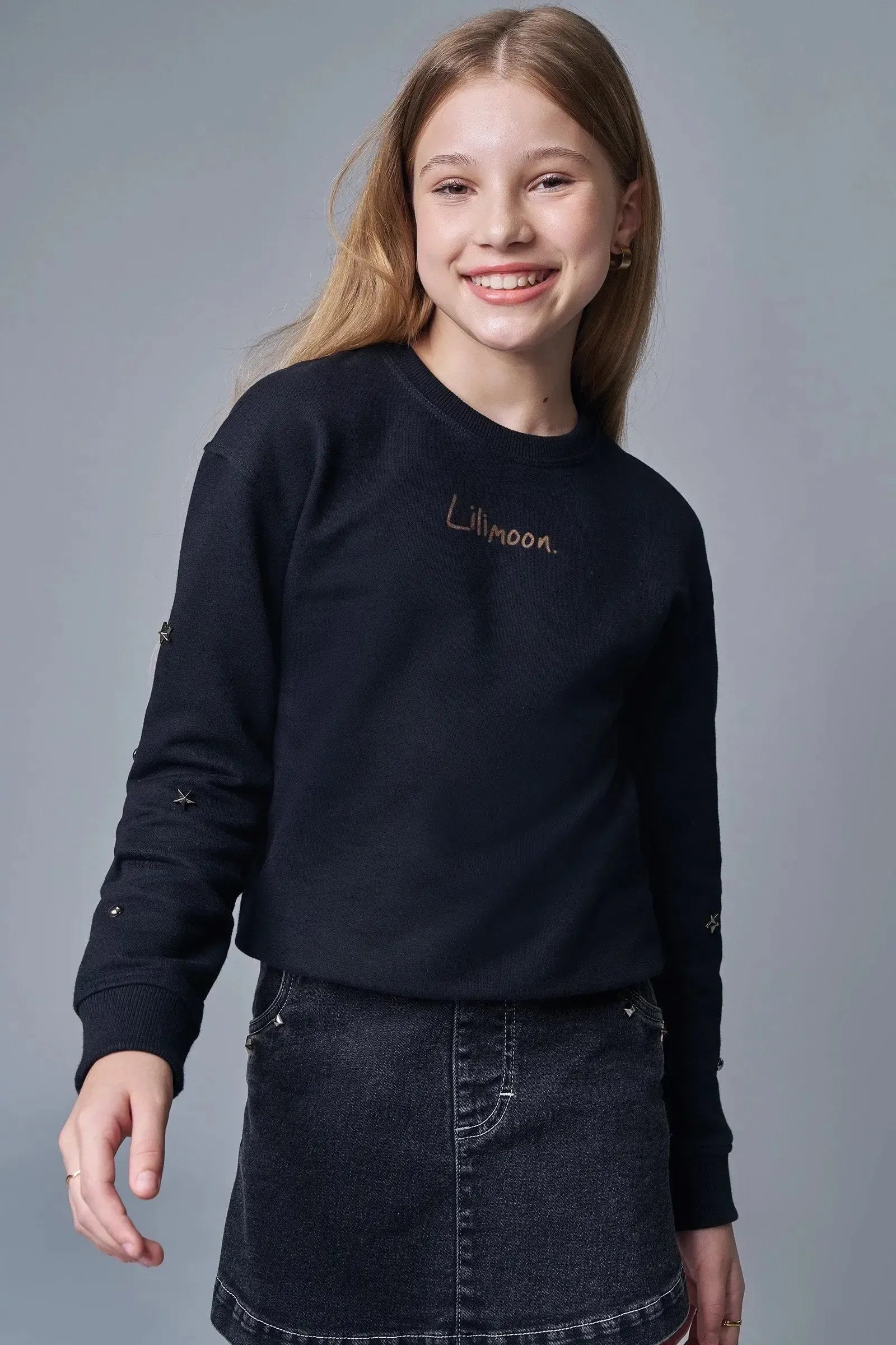 Blusão em Moletom sem Pelúcia 89629 Lilimoon Teen Menina