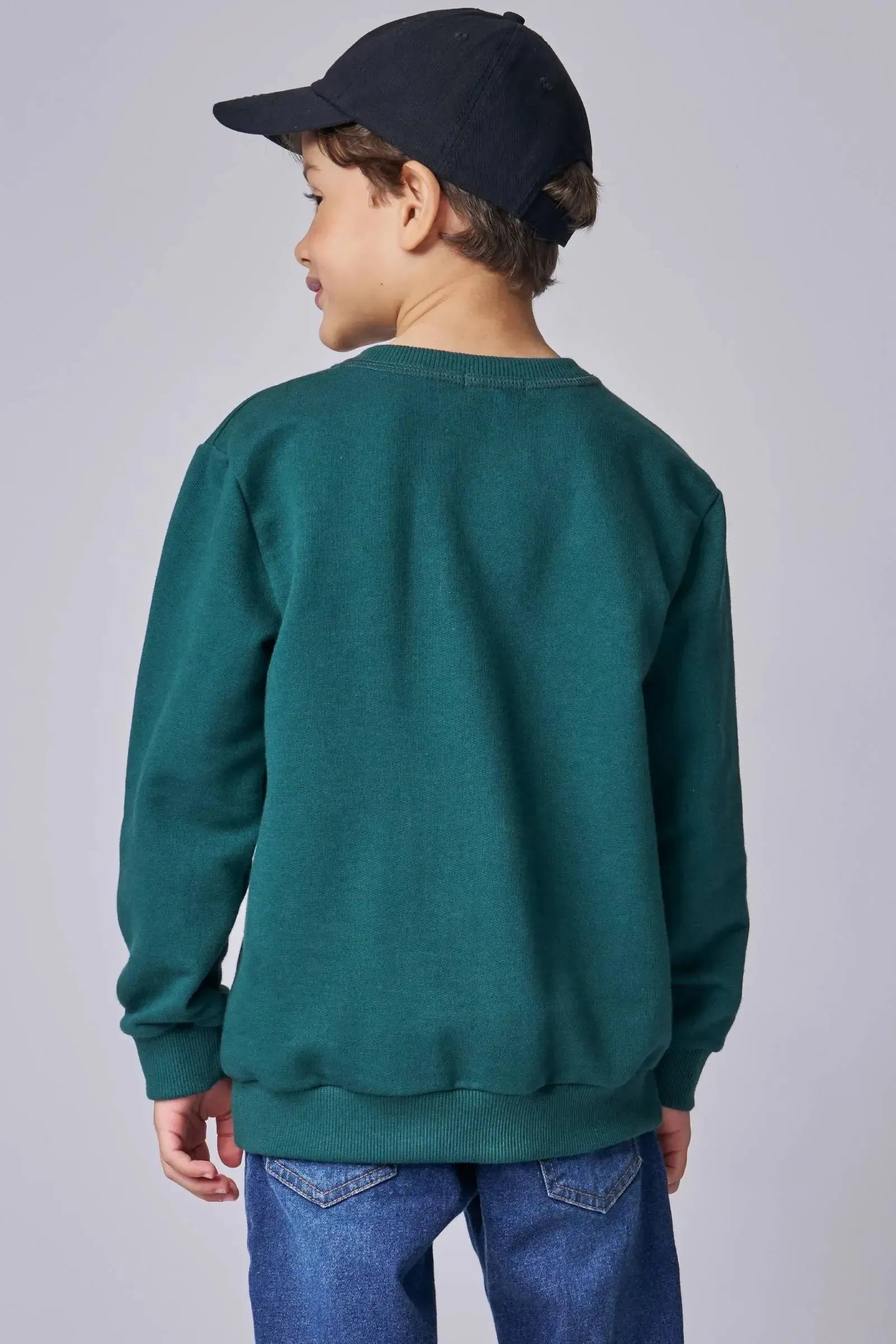 Blusão em Moletom sem Pelúcia 90103 LucBoo Infantil Menino