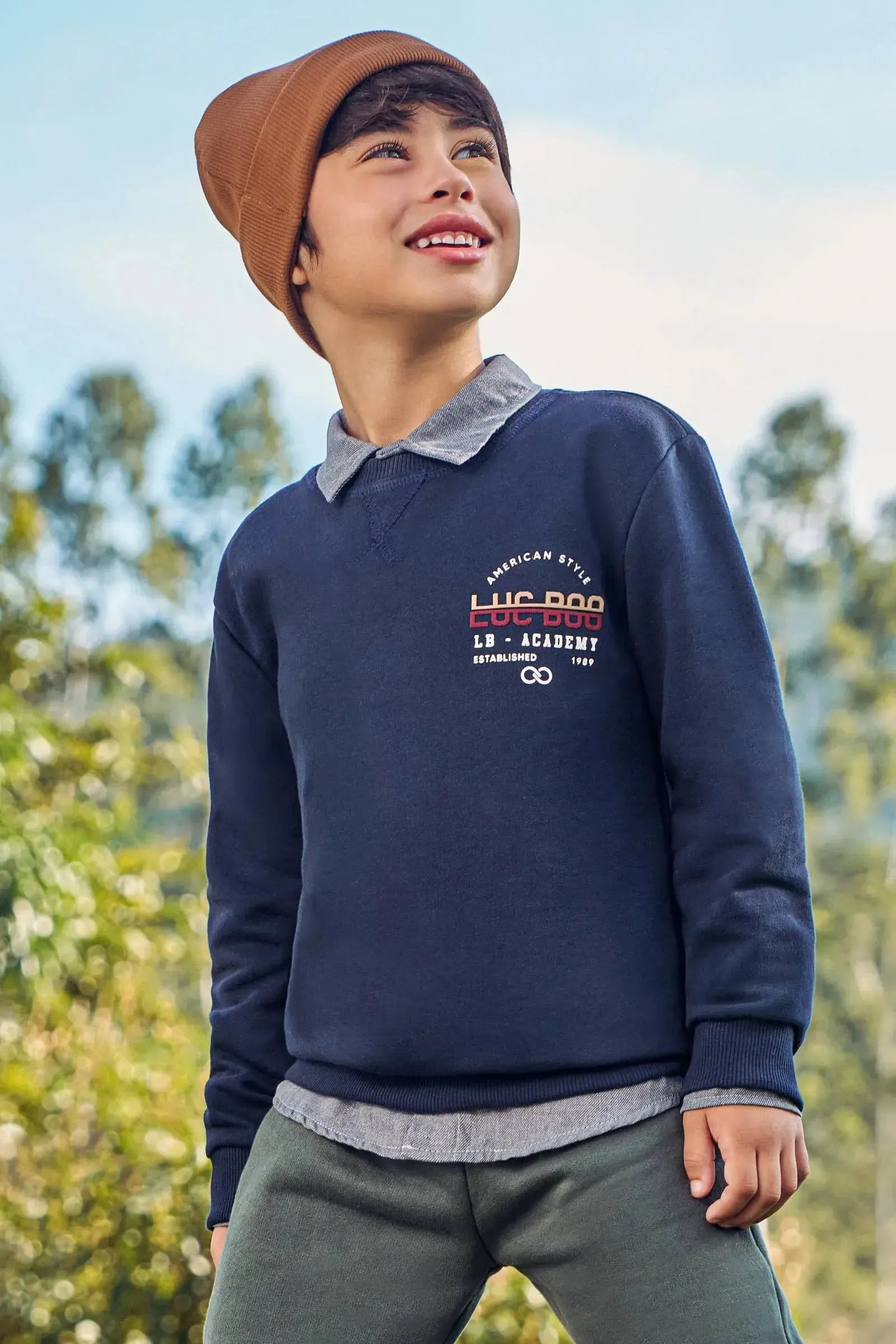 Blusão em Moletom sem Pelúcia 90103 LucBoo Infantil Menino