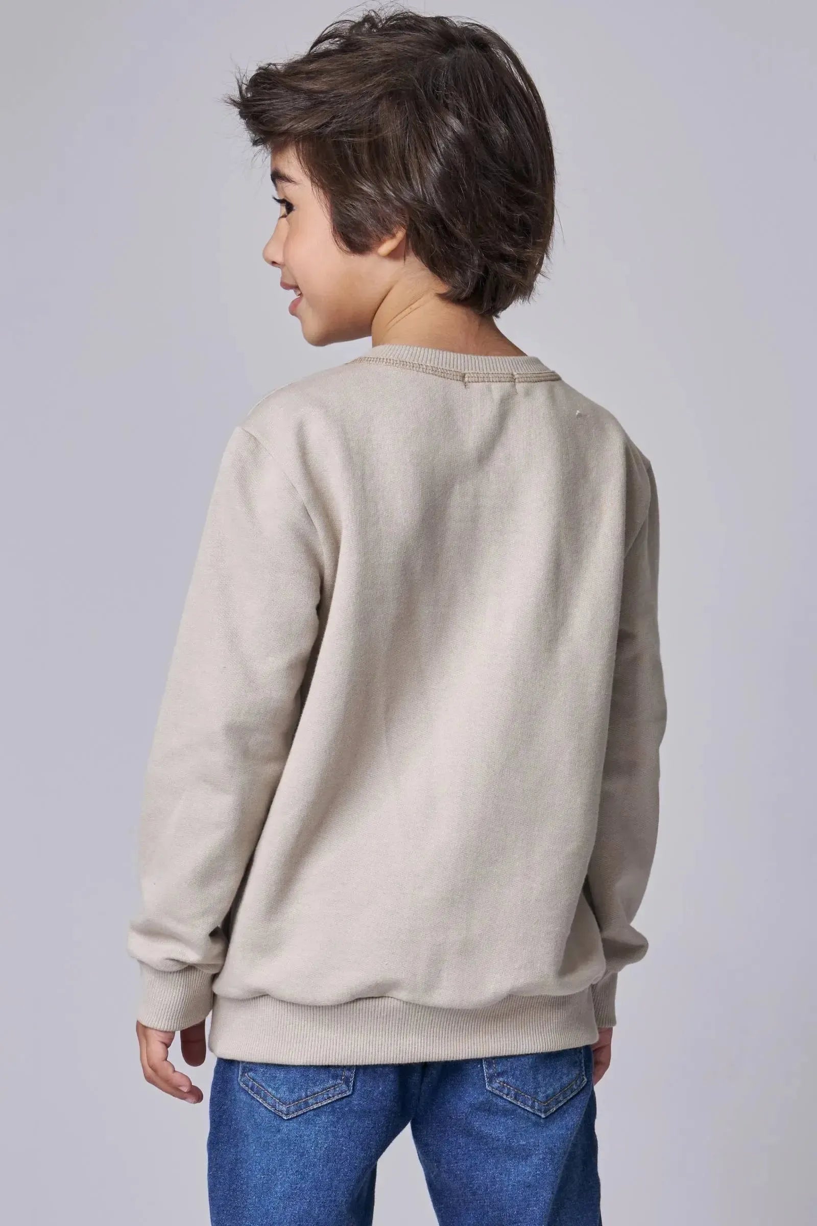 Blusão em Moletom sem Pelúcia 90103 LucBoo Infantil Menino