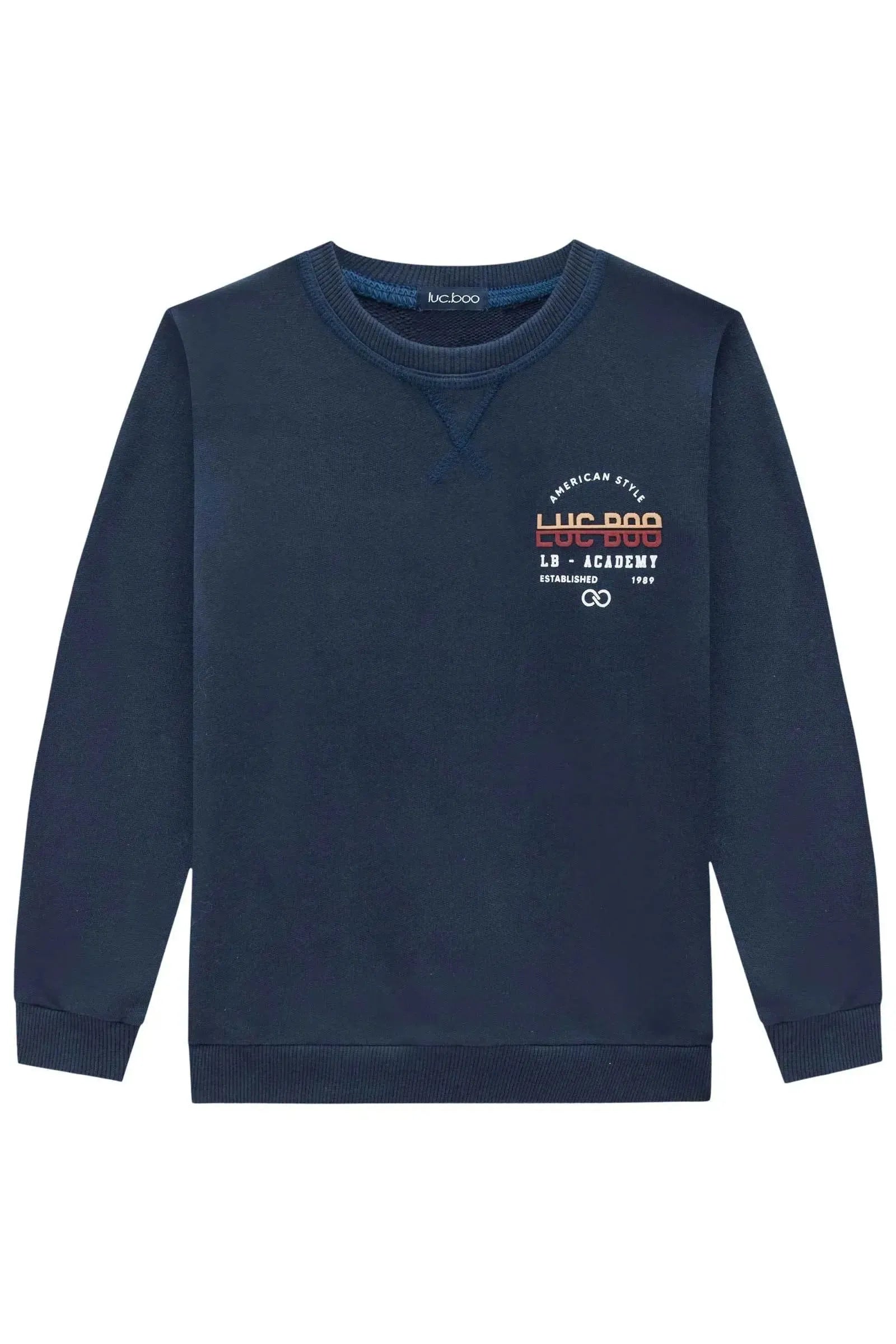 Blusão em Moletom sem Pelúcia 90103 LucBoo Infantil Menino