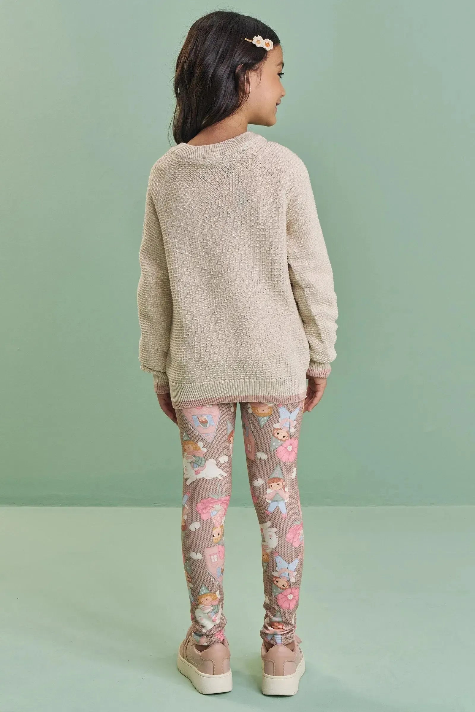 Blusão em Tricot 100% Algodão 87240 Kukiê Infantil Menina