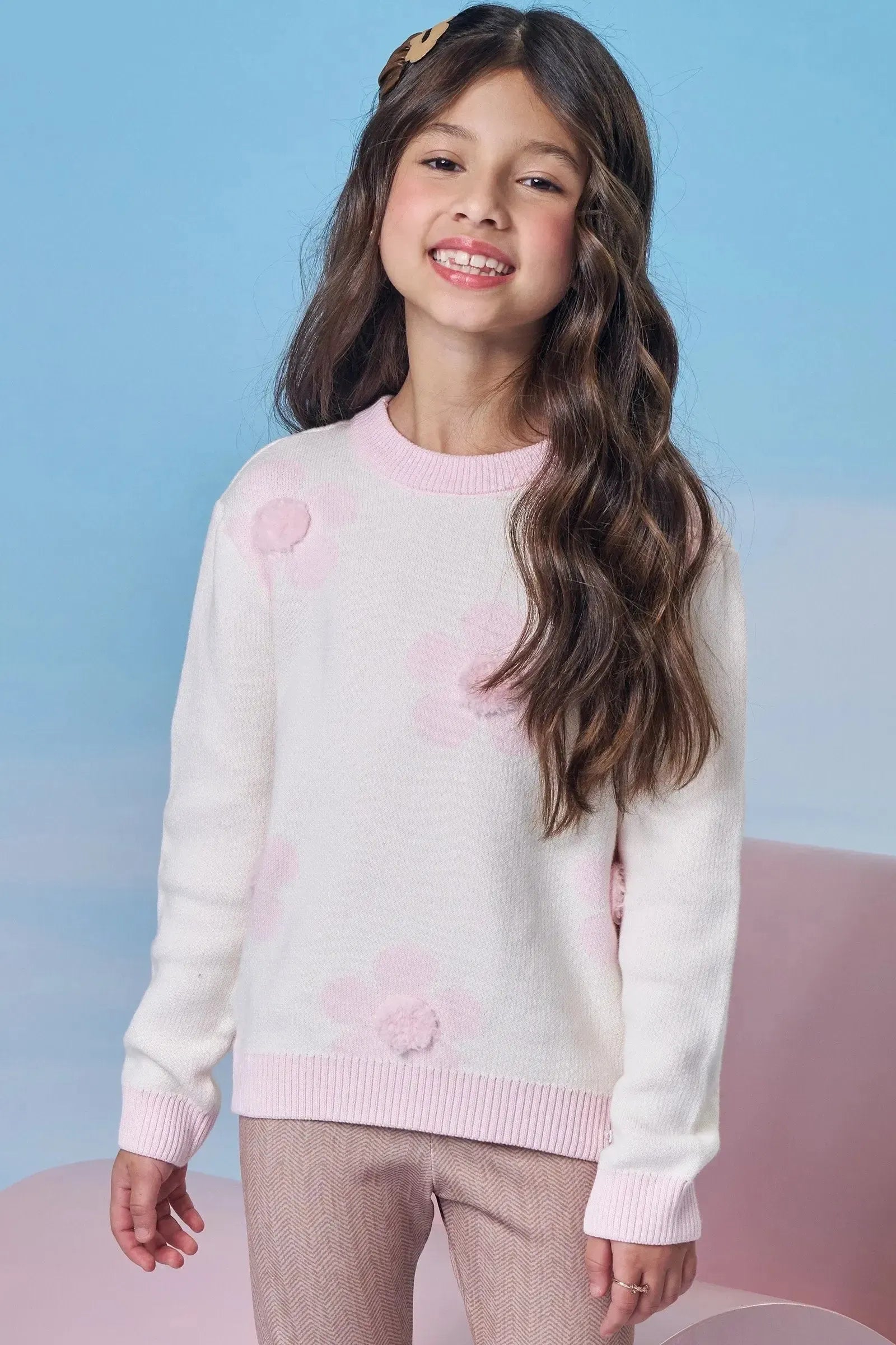 Blusão em Tricot 100% Algodão 87814 Kukiê Infantil Menina