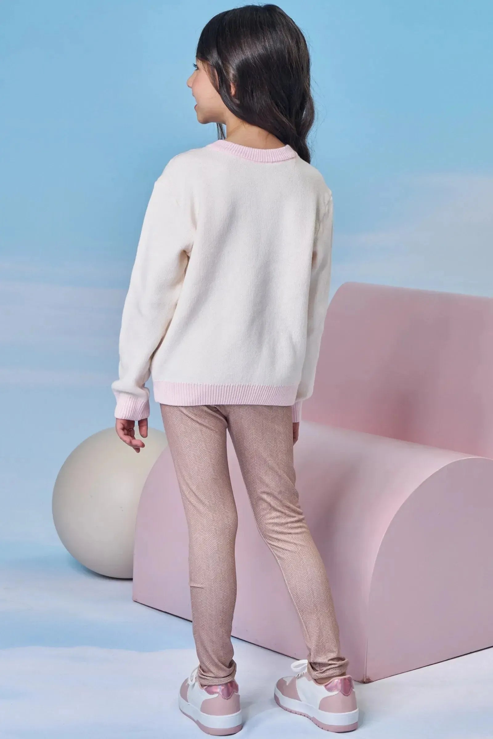 Blusão em Tricot 100% Algodão 87814 Kukiê Infantil Menina