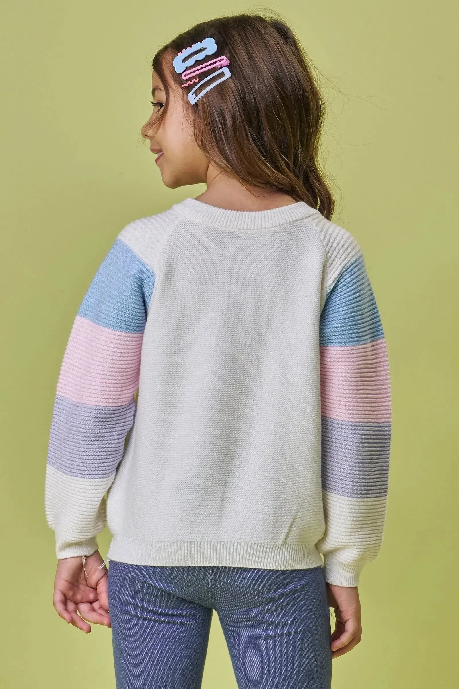Blusão em Tricot de Viscose e Poliamida 87812 Kukiê Infantil Menina