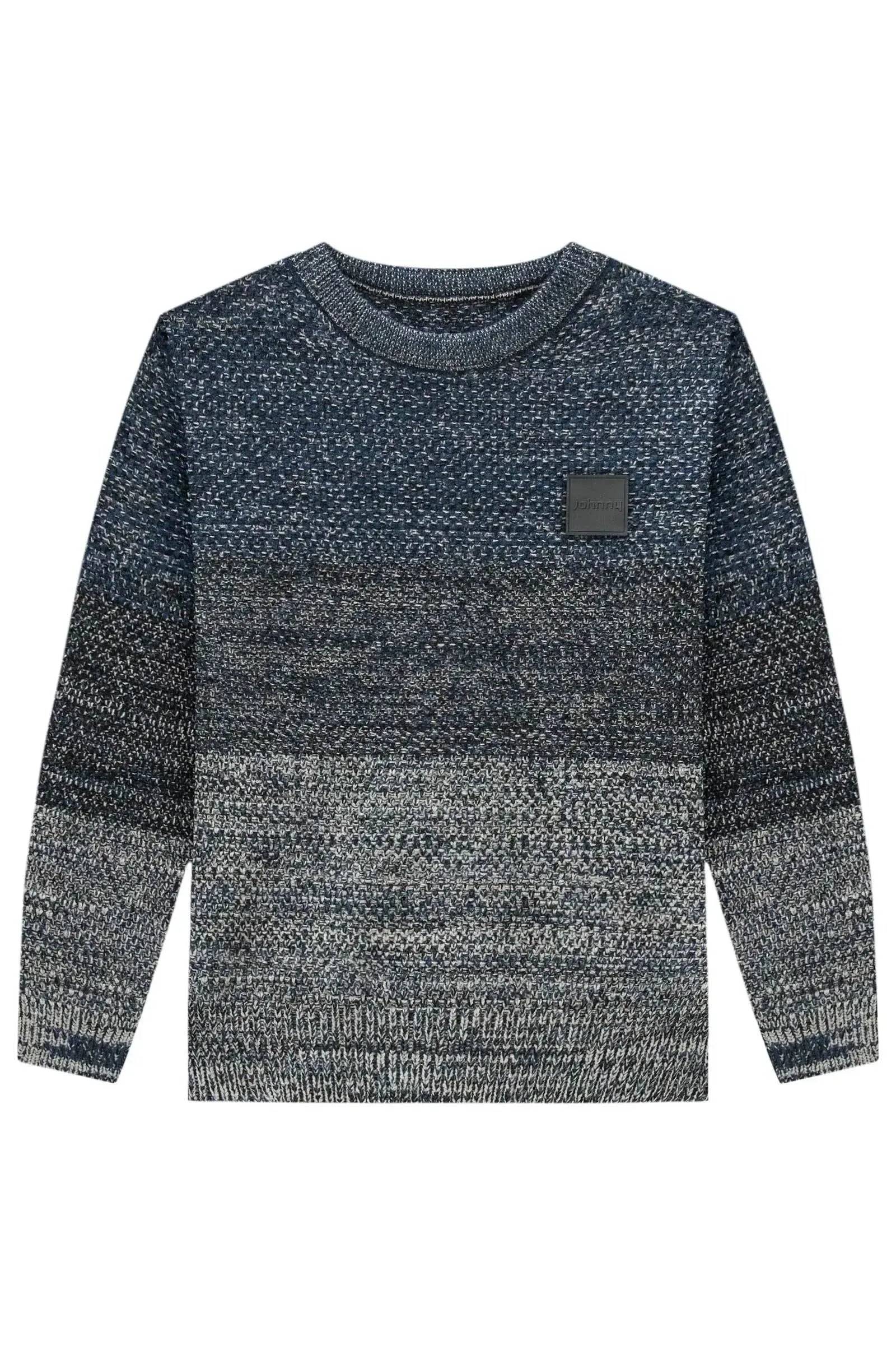 Blusão em Tricot Prime Mesclado 89379 Johnny Fox Teen Menino
