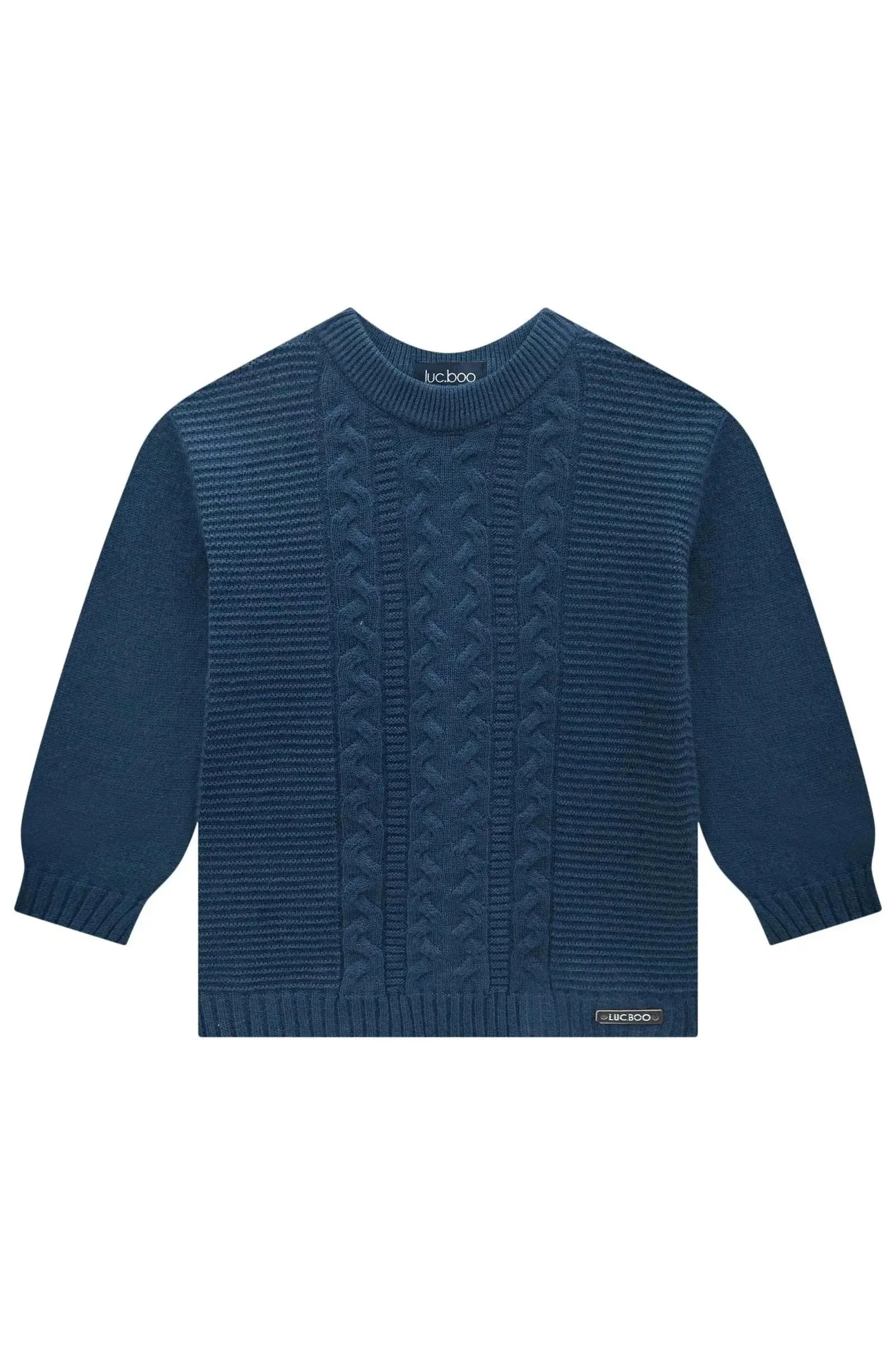 Blusão em Tricot Prime sem Costura 87152 LucBoo Bebê Menino