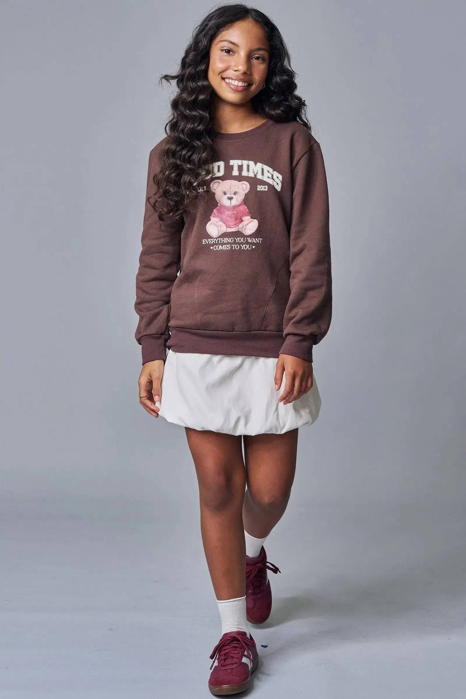 Blusão Over em Moletom com Pelúcia 89549 Lilimoon Teen Menina