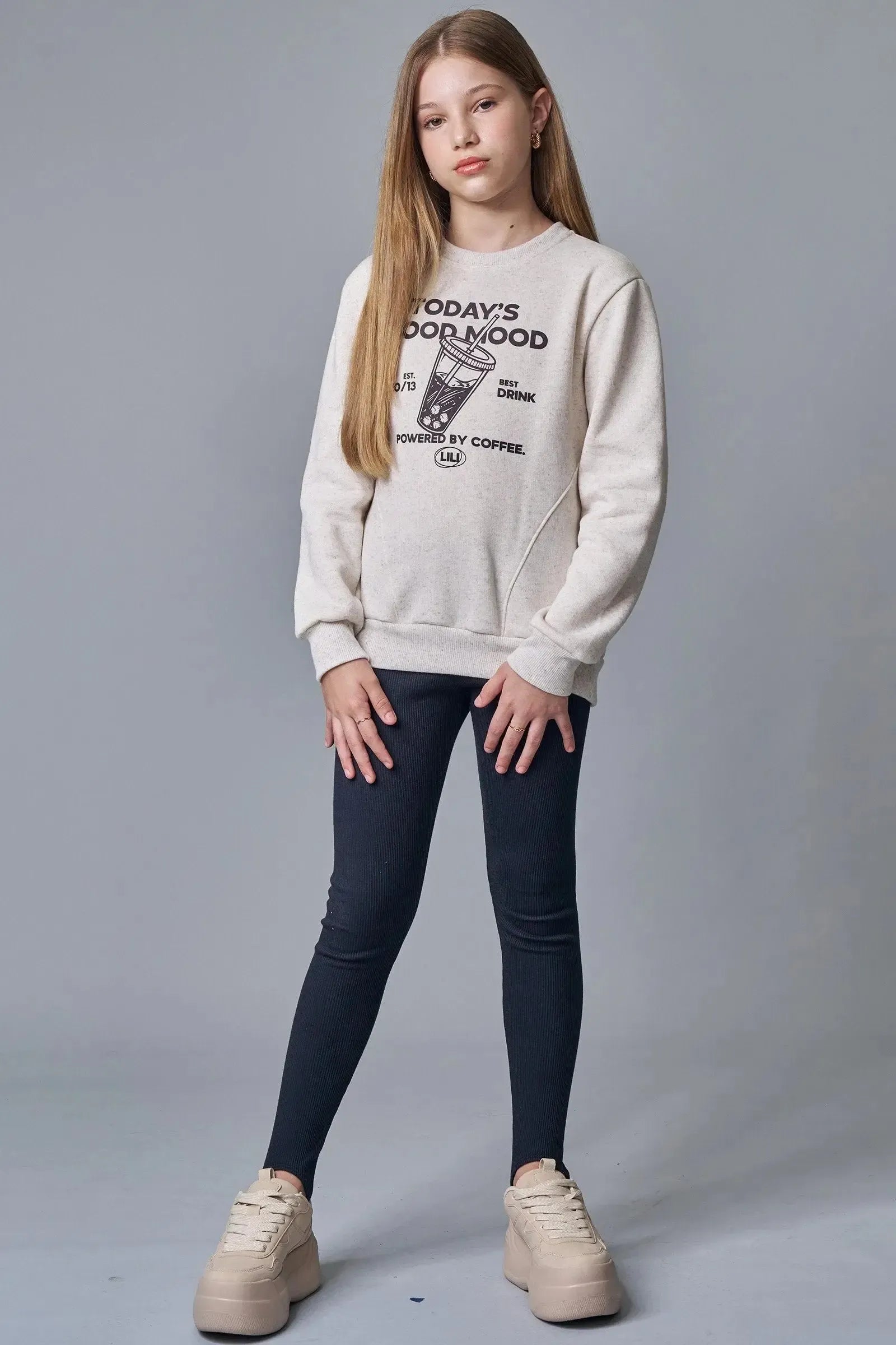 Blusão Over em Moletom com Pelúcia 89551 Lilimoon Teen Menina