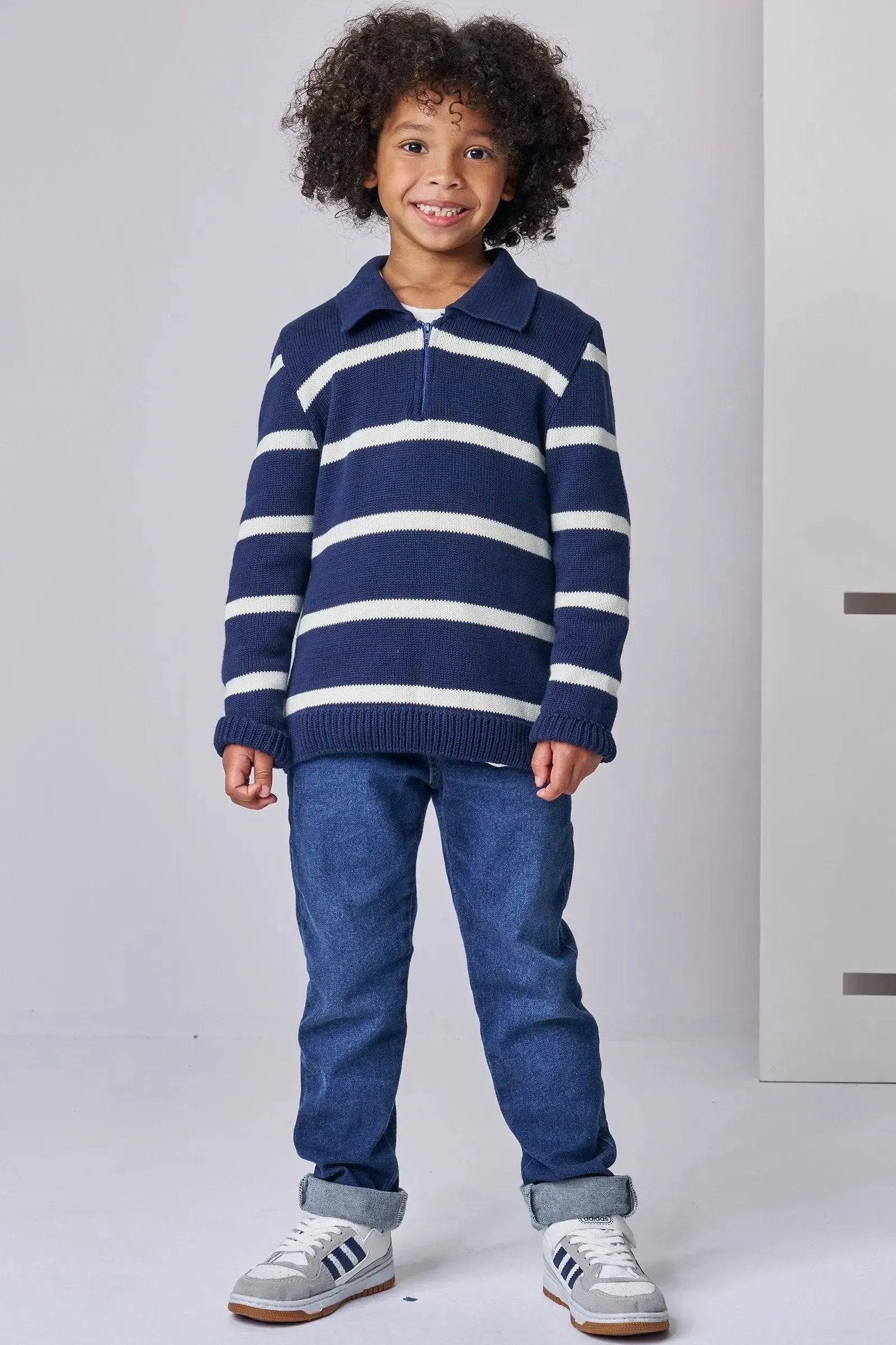 Blusão Polo em Tricot 100% Algodão 87160 LucBoo Infantil Menino