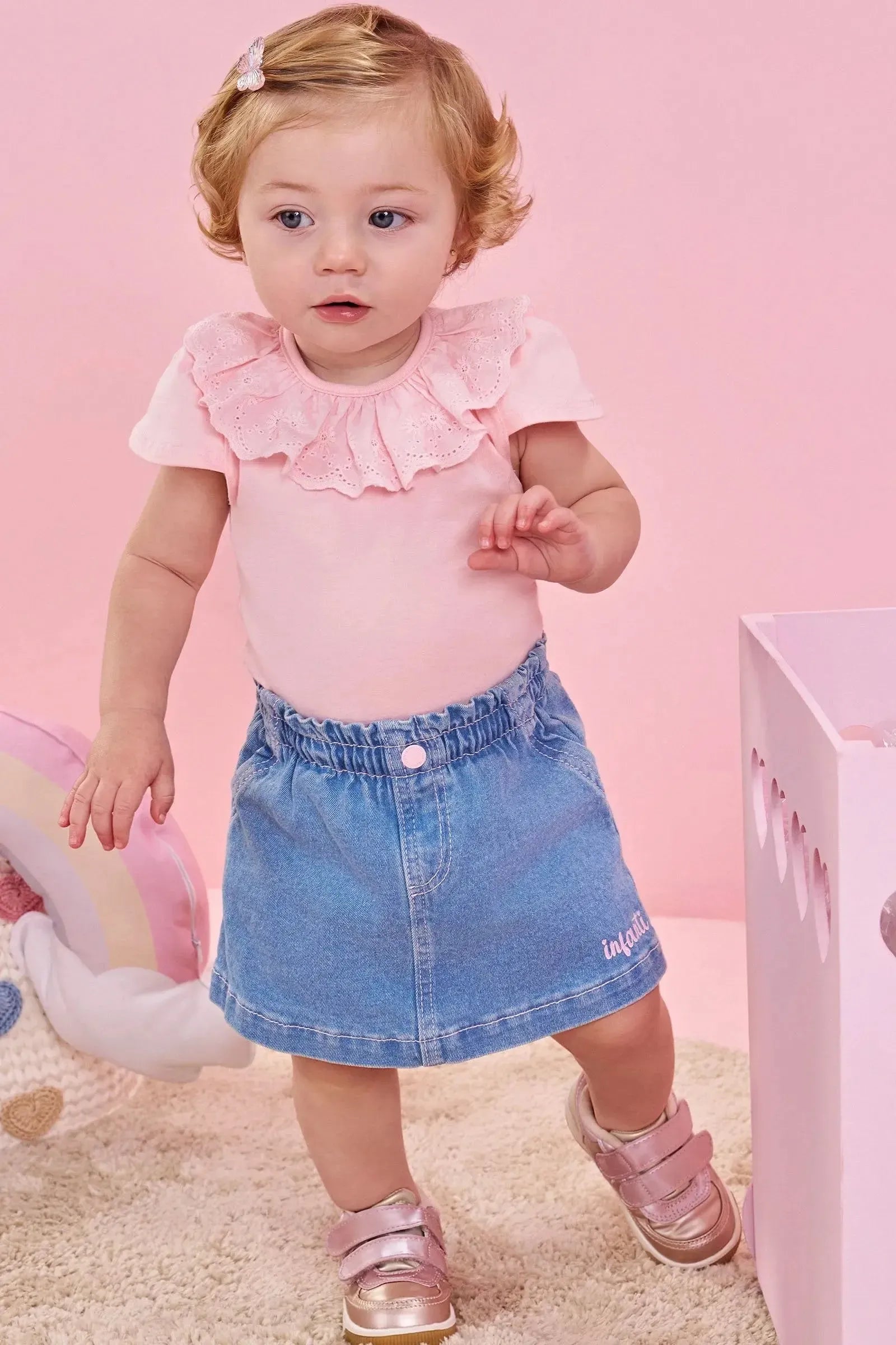 Body em Cotton 83413 Infanti Bebê Menina