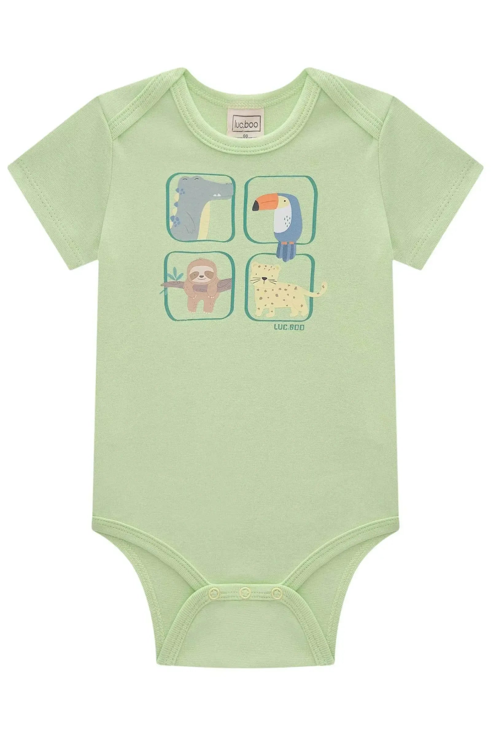 Body em Ribana 1x1 84465 LucBoo Bebê Menino