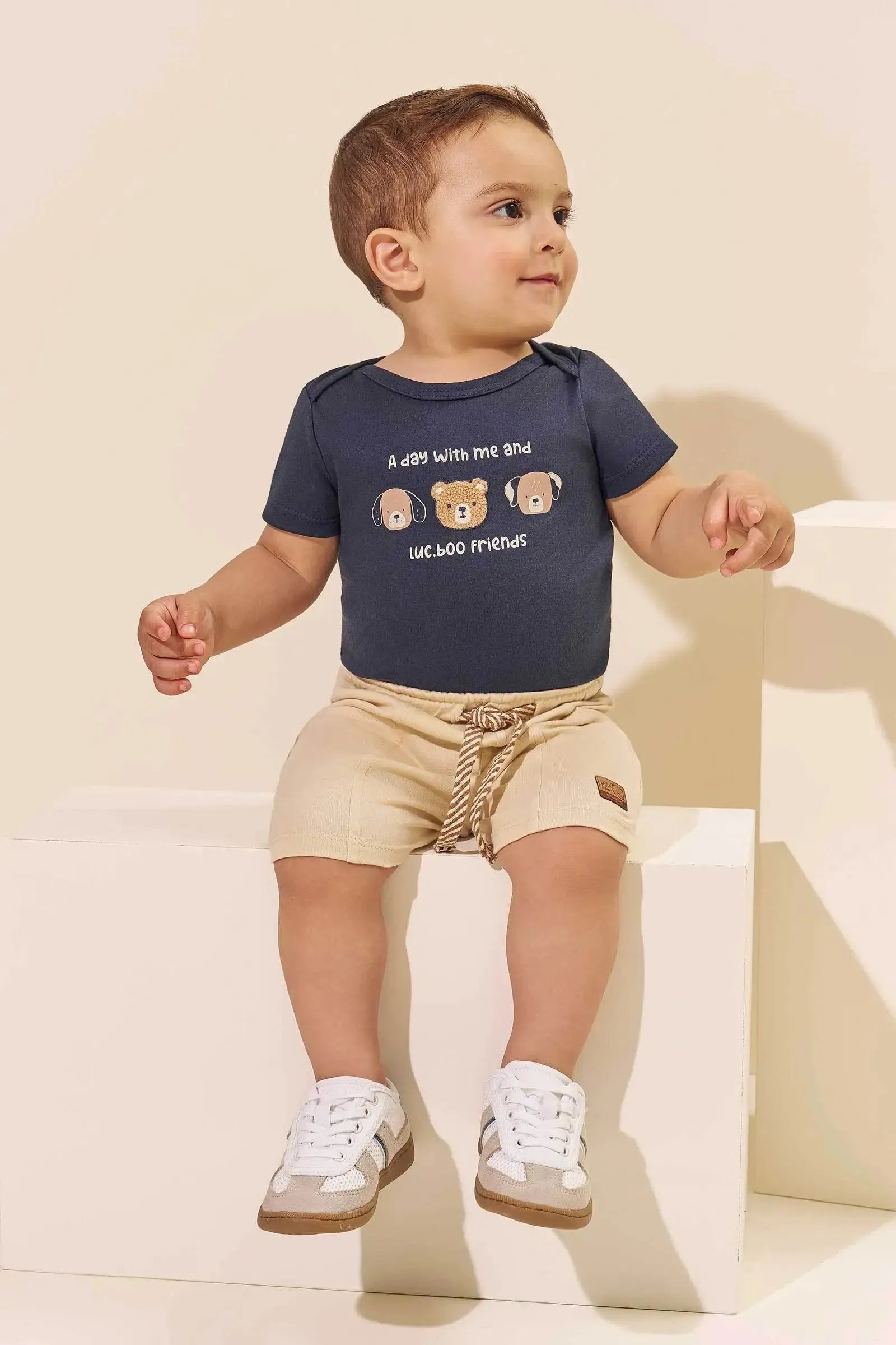 Body em Suedine 95366 LucBoo Bebê Menino