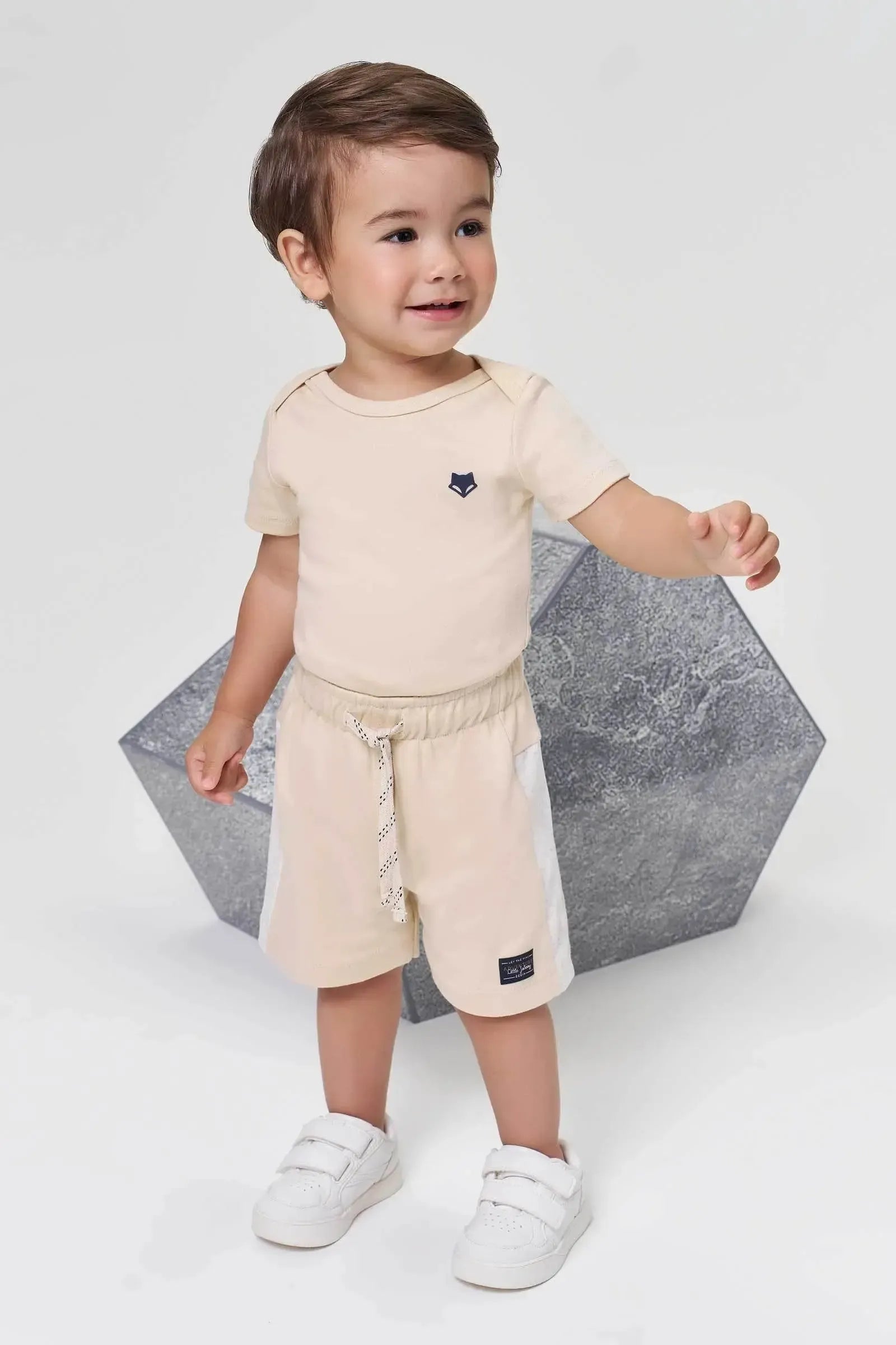 Body em Suedine 95123 Johnny Fox Bebê Menino