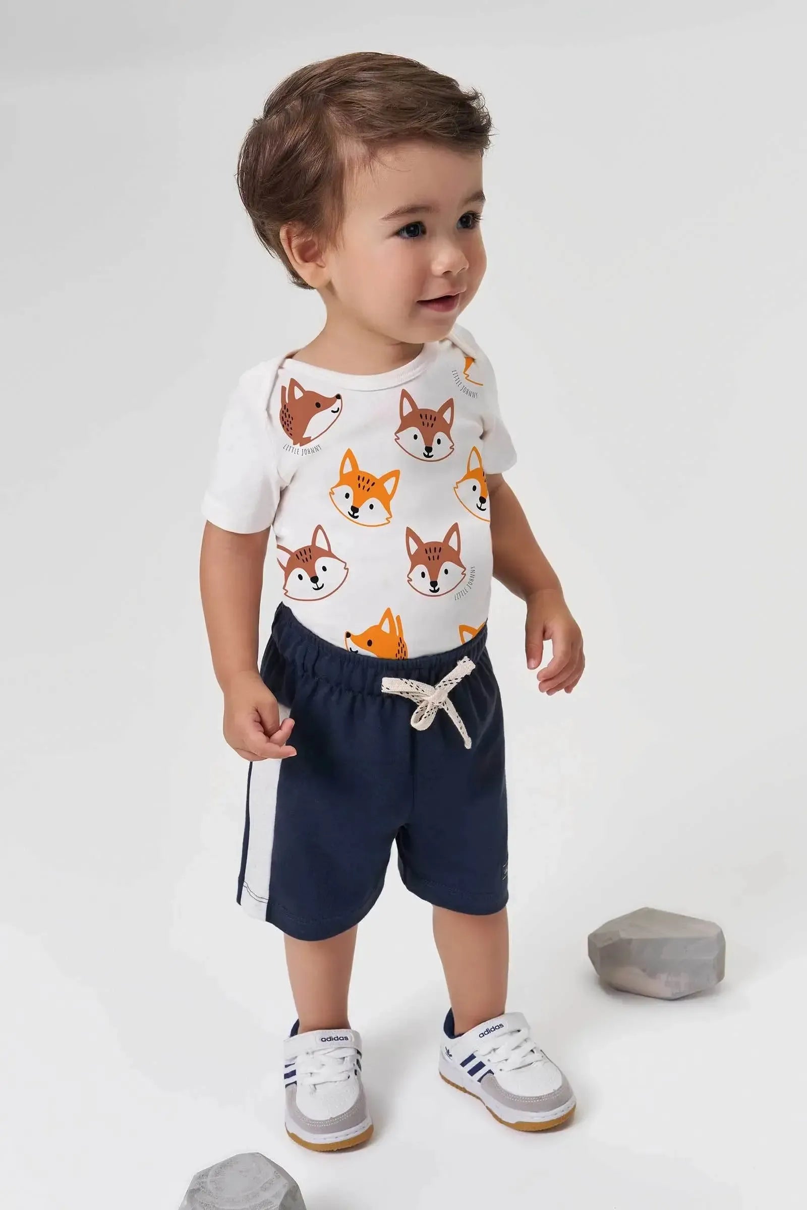 Body em Suedine 95154 Johnny Fox Bebê Menino