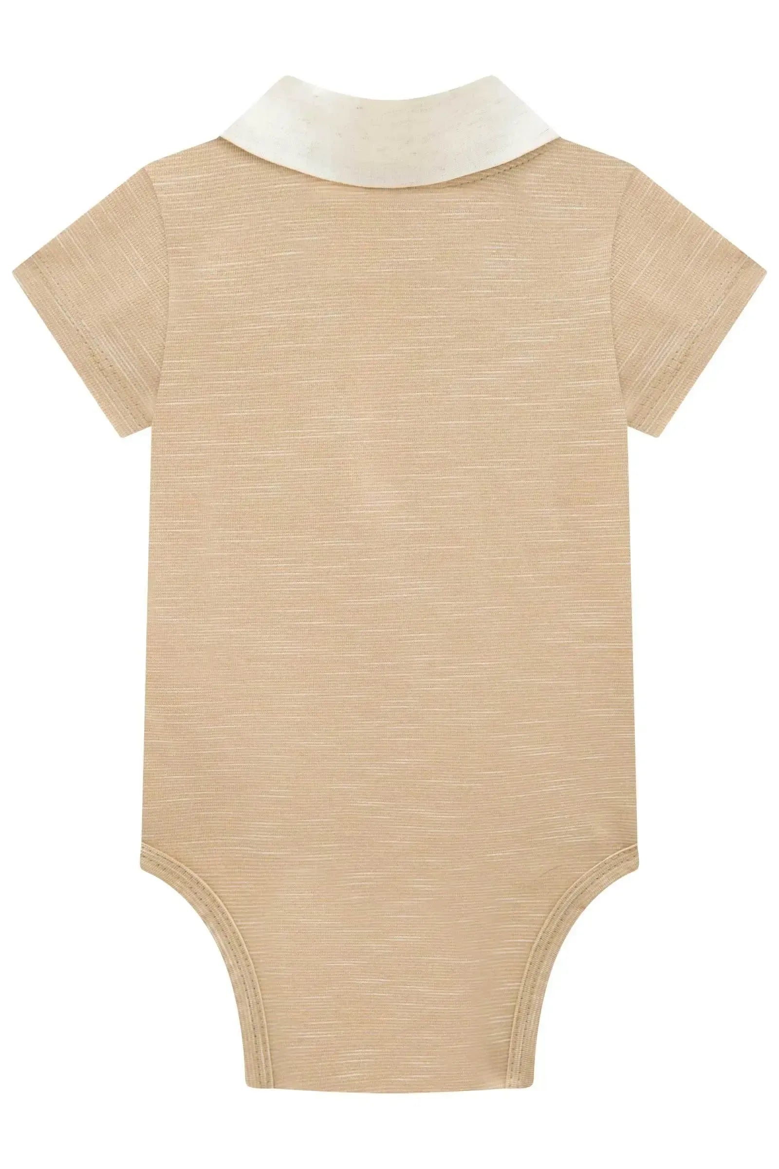 Body Polo em Malha Mesclada 96165 LucBoo Bebê Menino
