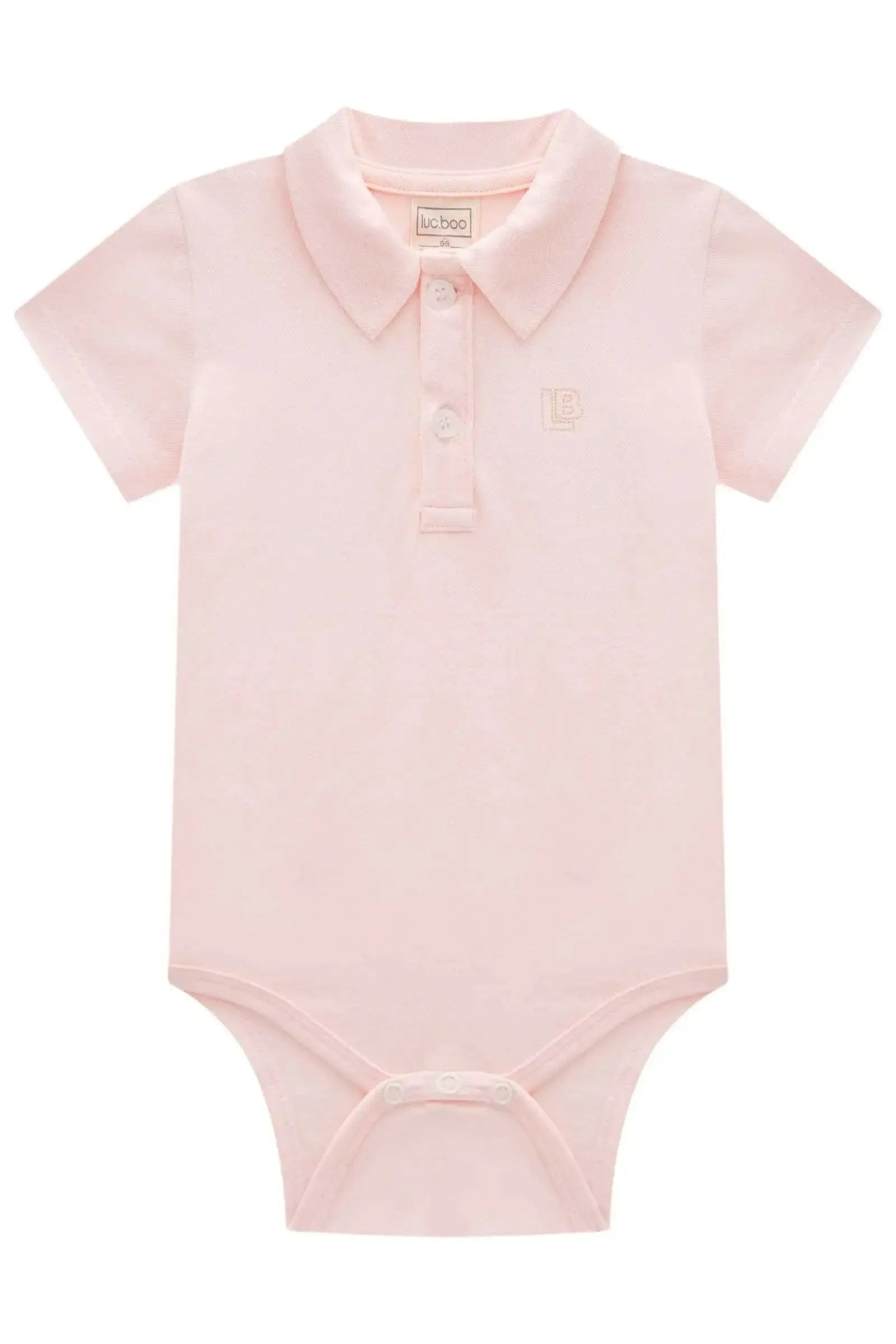 Body Polo em Piquet com Elastano 83119 LucBoo Bebê Menino
