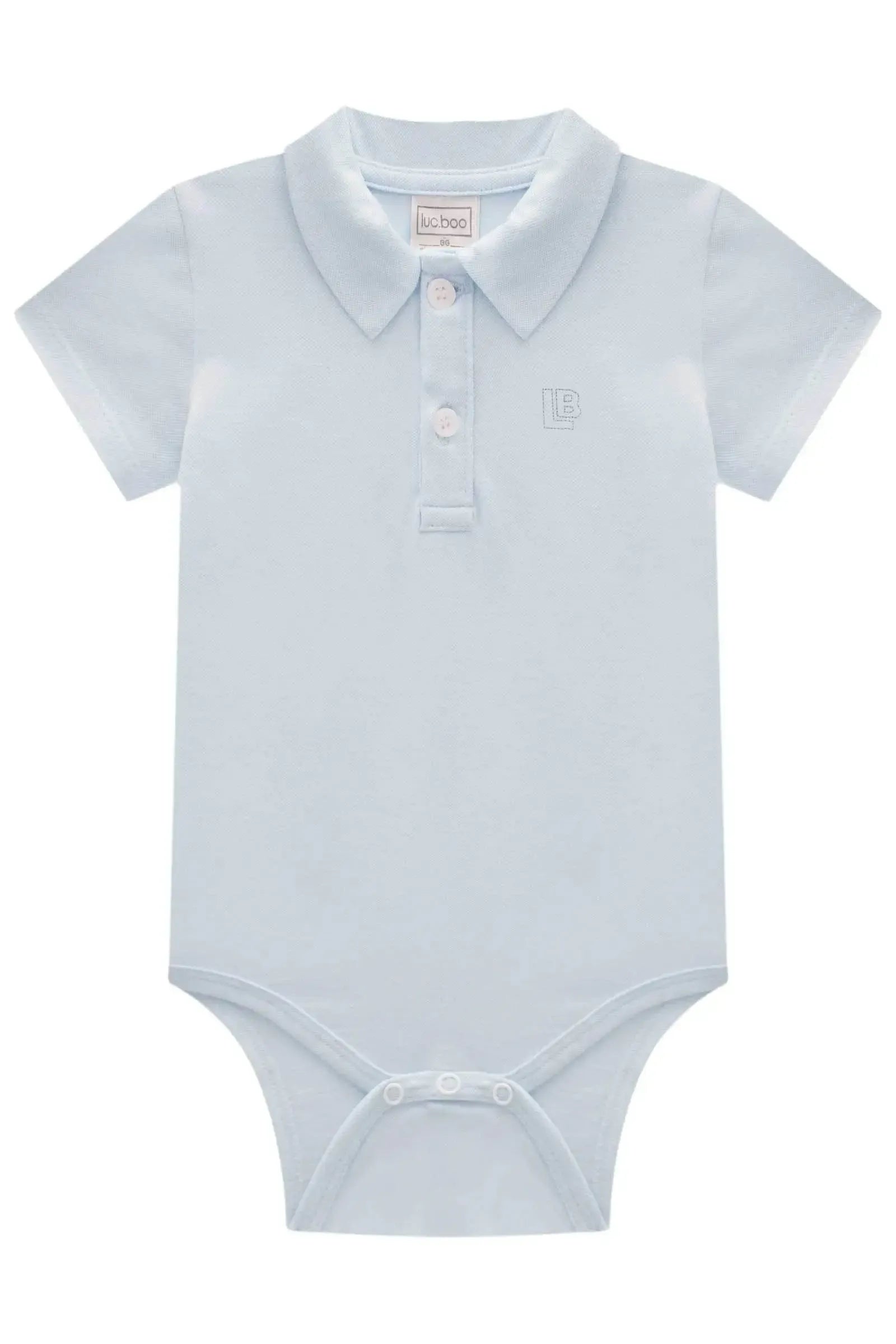 Body Polo em Piquet com Elastano 83119 LucBoo Bebê Menino