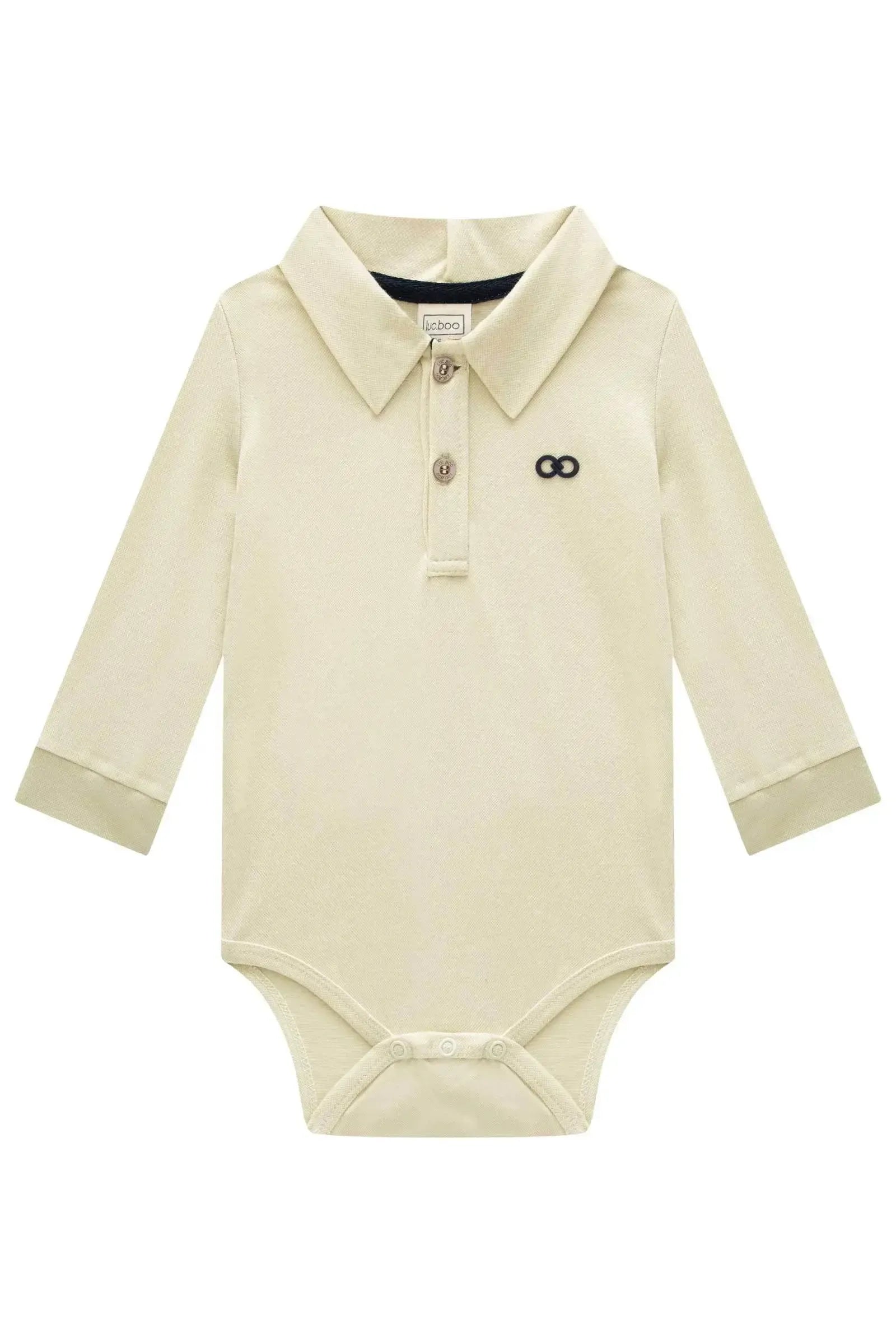 Body Polo em Piquet com Elastano 89402 LucBoo Bebê Menino