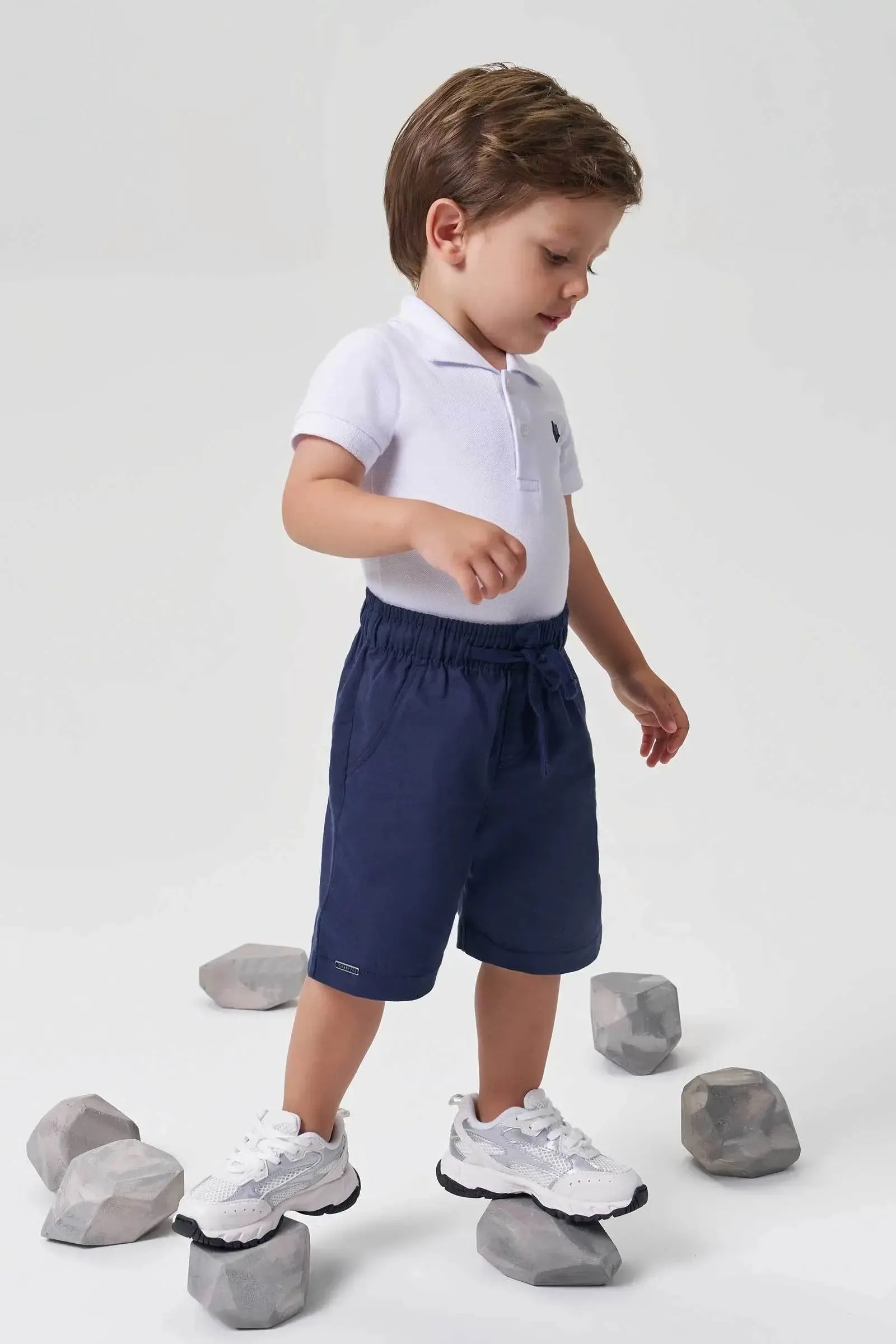 Body Polo em Piquet com Elastano 94846 Johnny Fox Bebê Menino