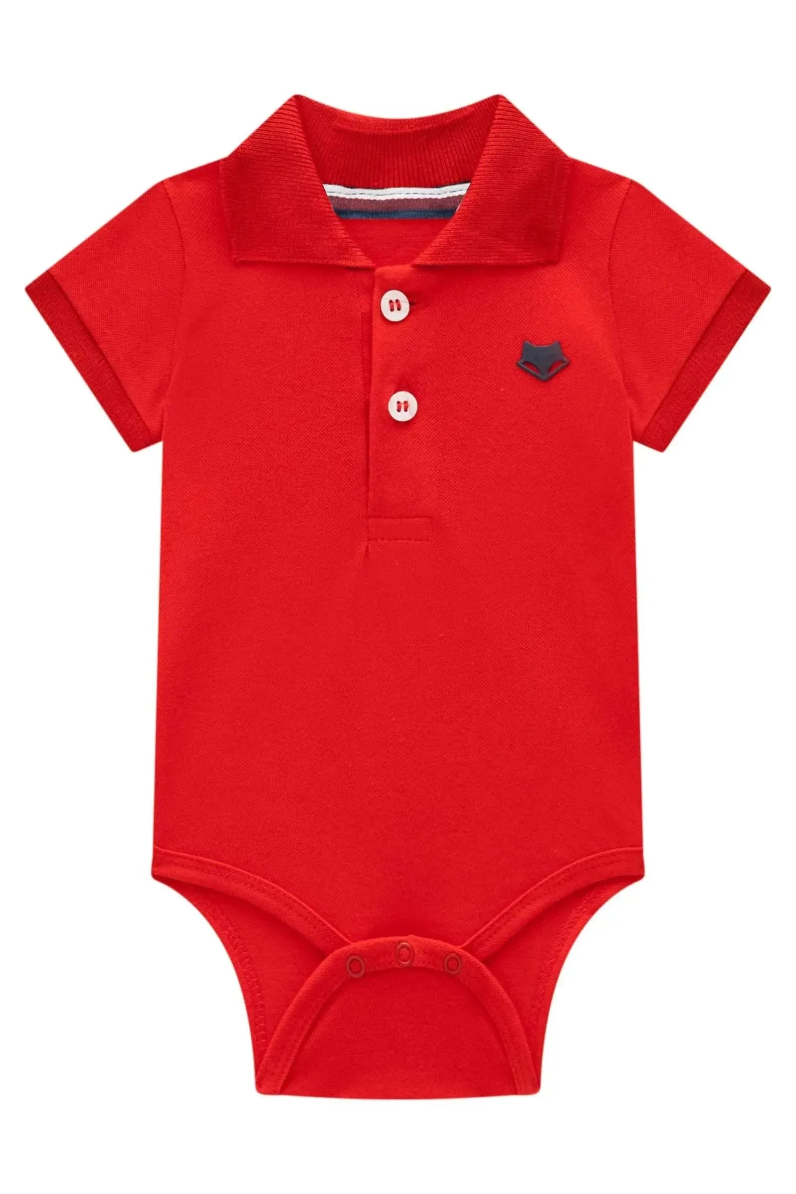 Body Polo em Piquet com Elastano 94846 Johnny Fox Bebê Menino