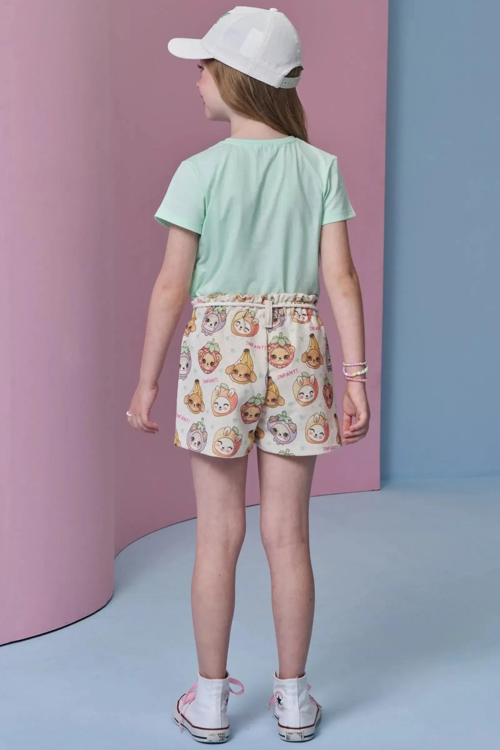 Boné em Sarja 94682 Infanti Infantil Menina