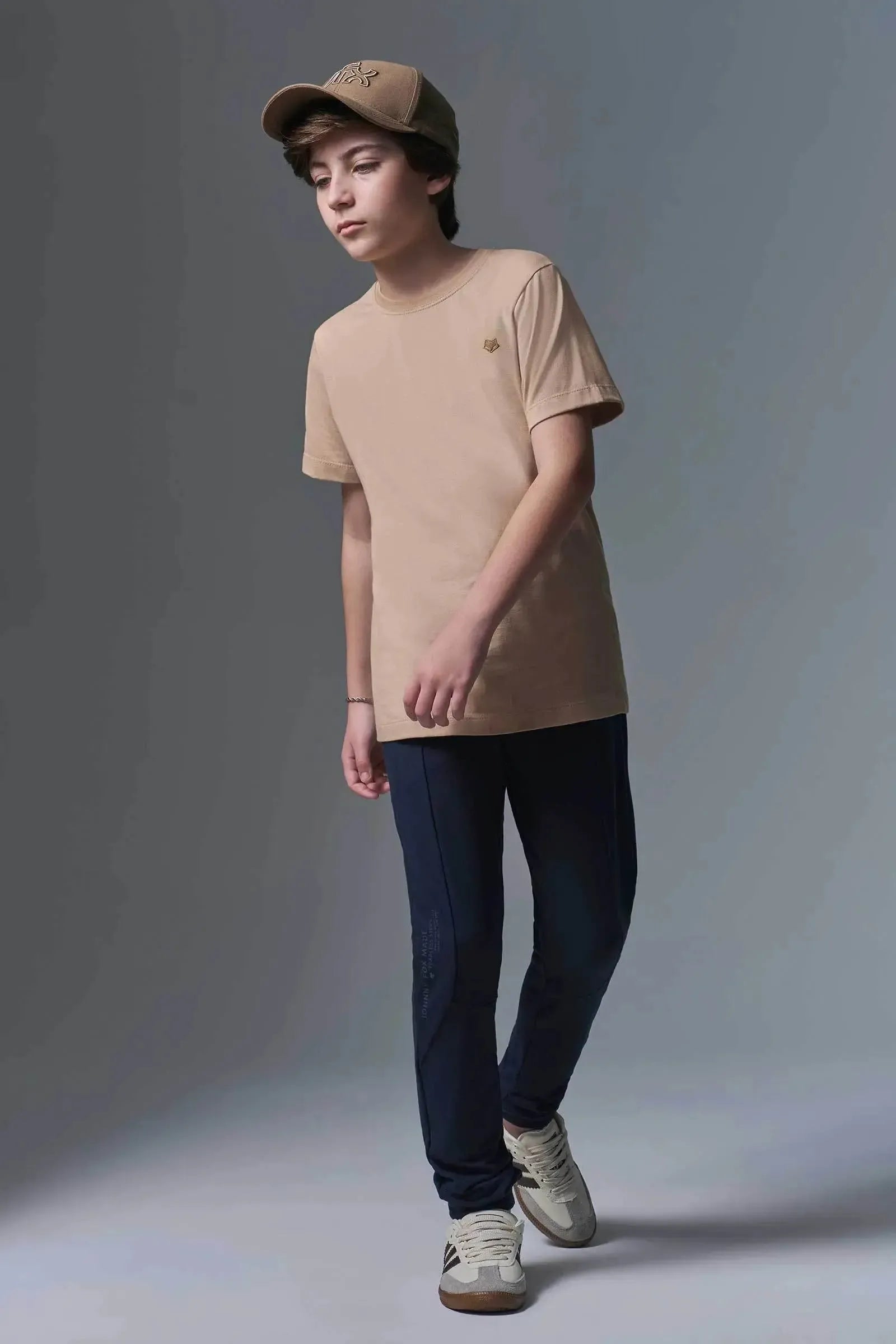 Boné em Sarja com Aba Curvada 95826 Johnny Fox Teen Menino