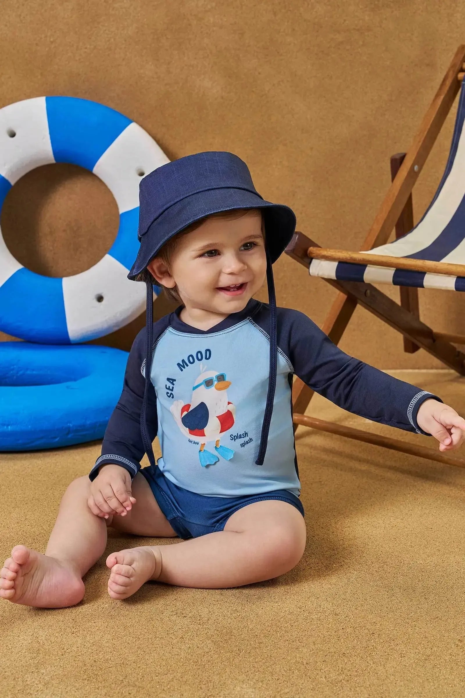 Bucket em Malha UV Dry com Proteção UV50+ 95744 LucBoo Bebê Menino