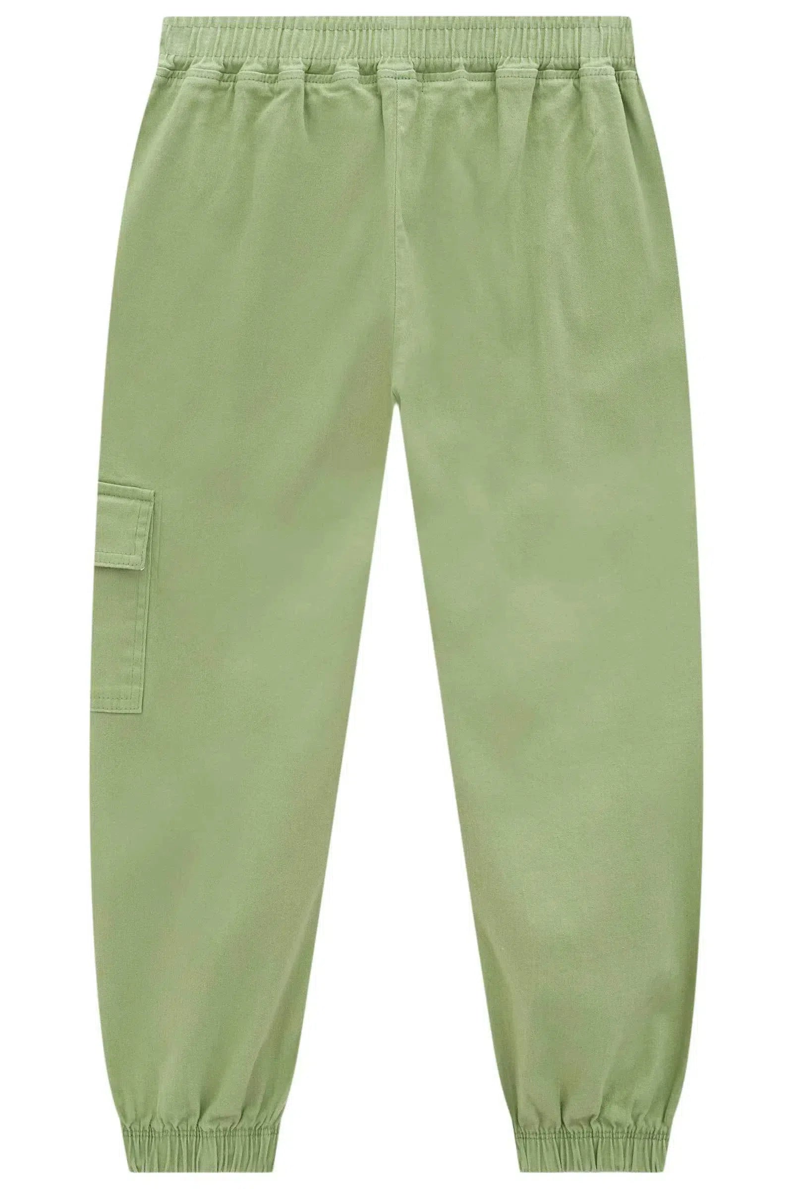 Calça Cargo em Sarja com Elastano 79168 Kukiê Infantil Menina